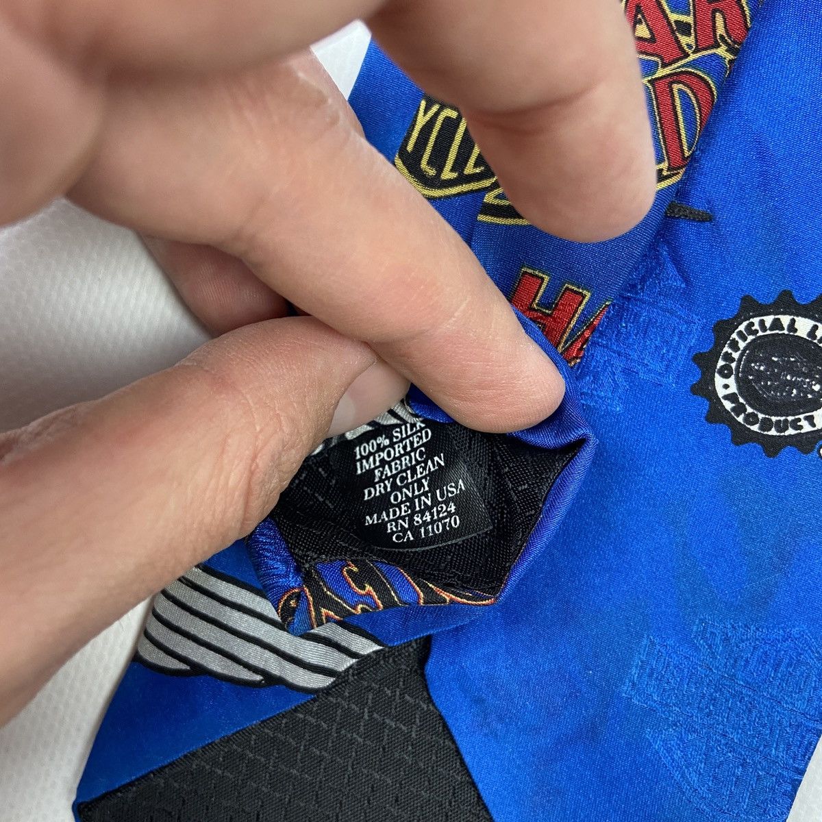 Ralph Marlin Vintage 90s Ralph Marlin Harley Davidson Tie USA biker rare Size ONE SIZE - 8 Thumbnail