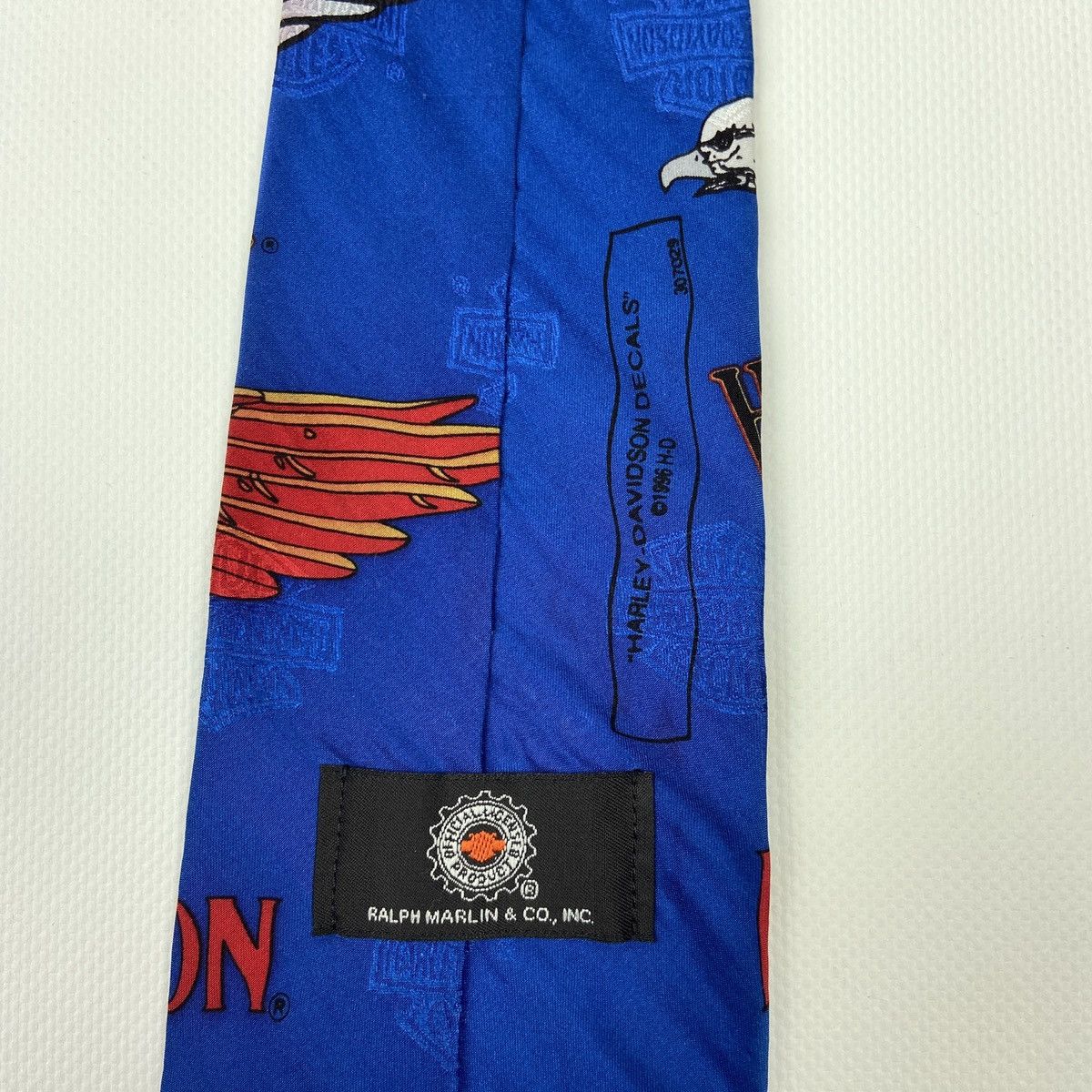 Ralph Marlin Vintage 90s Ralph Marlin Harley Davidson Tie USA biker rare Size ONE SIZE - 7 Thumbnail
