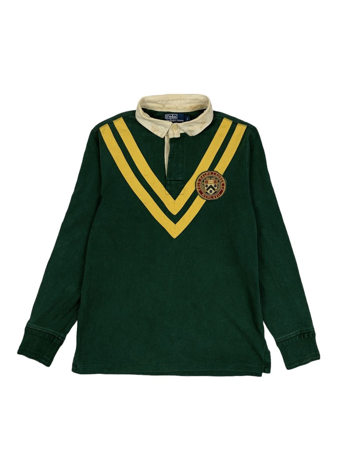 Polo Ralph Lauren × Ralph Lauren × Vintage Vintage Polo Ralph Lauren Long Sleeve Rugby Shirt Size US L / EU 52-54 / 3 - 1 Thumbnail