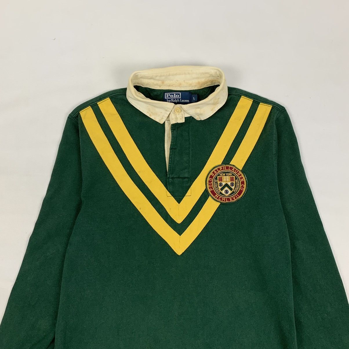 Polo Ralph Lauren × Ralph Lauren × Vintage Vintage Polo Ralph Lauren Long Sleeve Rugby Shirt Size US L / EU 52-54 / 3 - 4 Thumbnail