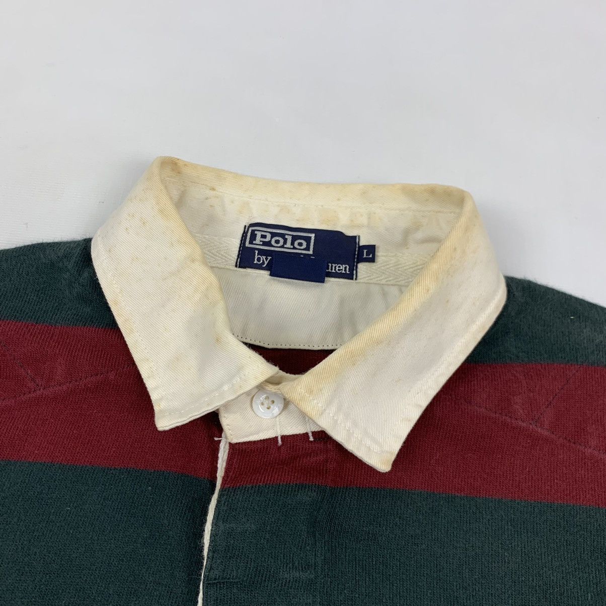 Polo Ralph Lauren Vintage Polo Ralph Lauren Long Sleeve Rugby Shirt Size US L / EU 52-54 / 3 - 9 Thumbnail
