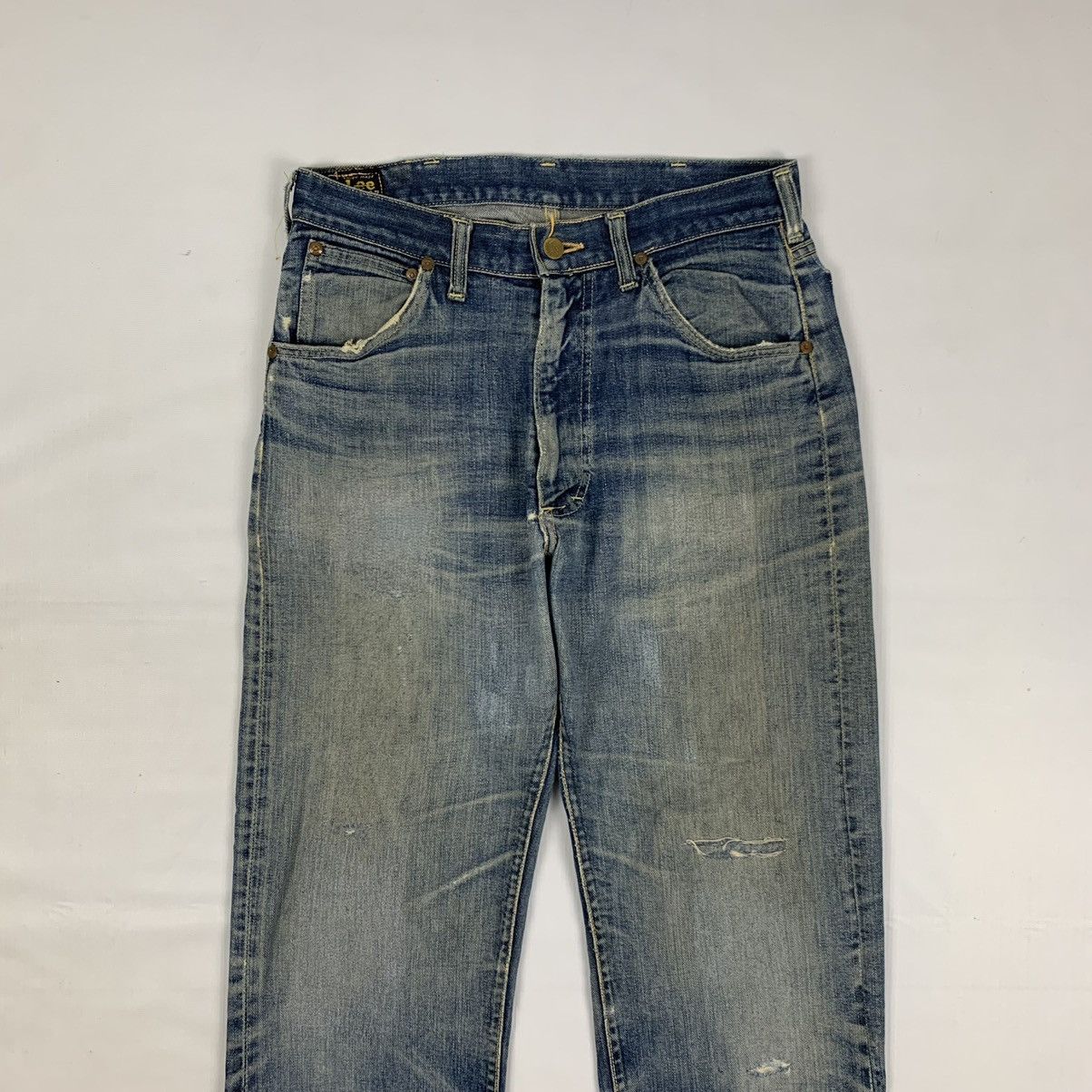 Lee Vintage Distressed Lee Denim Jeans Pants Size US 30 / EU 46 - 2 Thumbnail