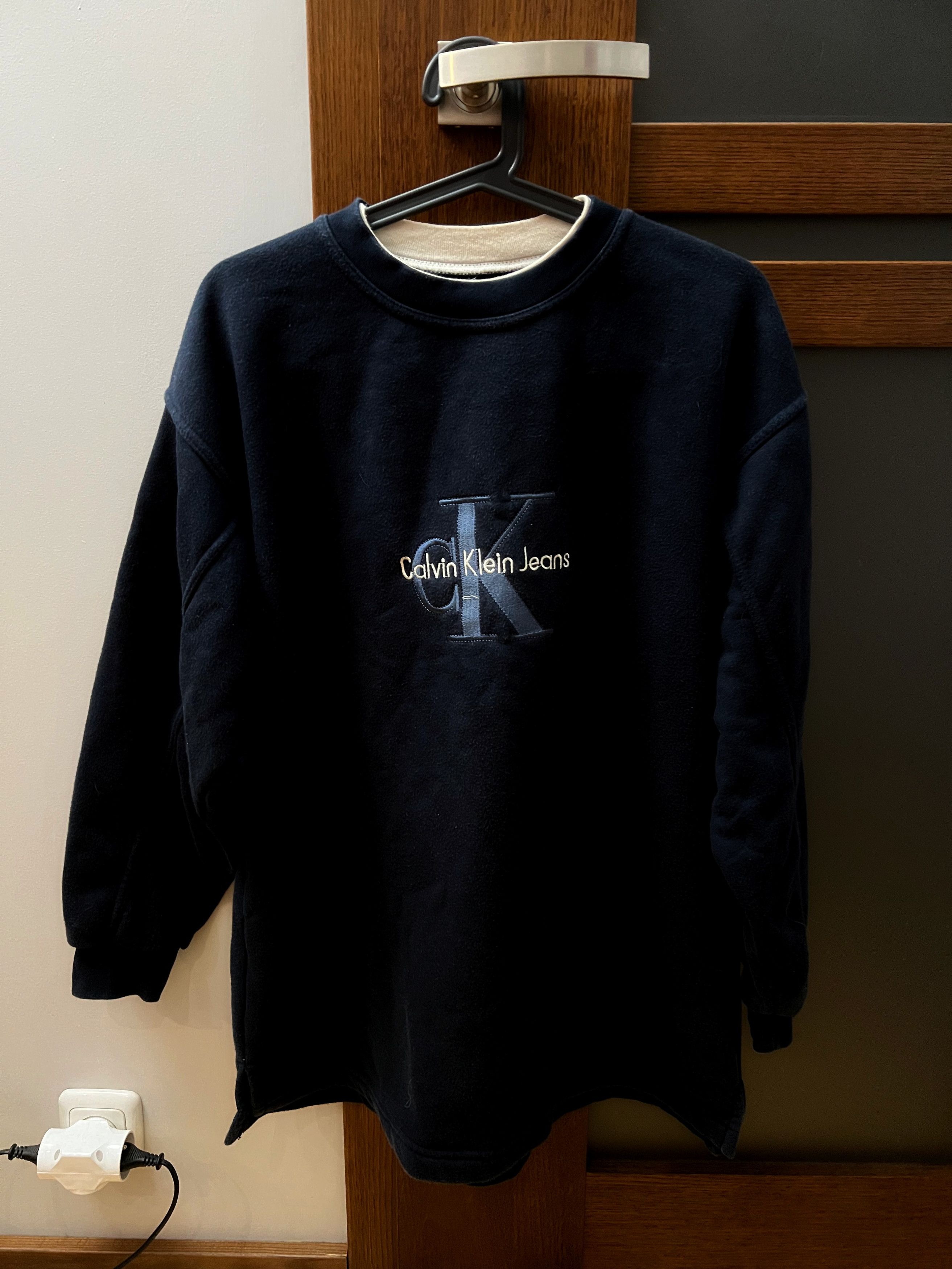 Vintage 90s Calvin Klein CK Spellout Logo Sweatshirt