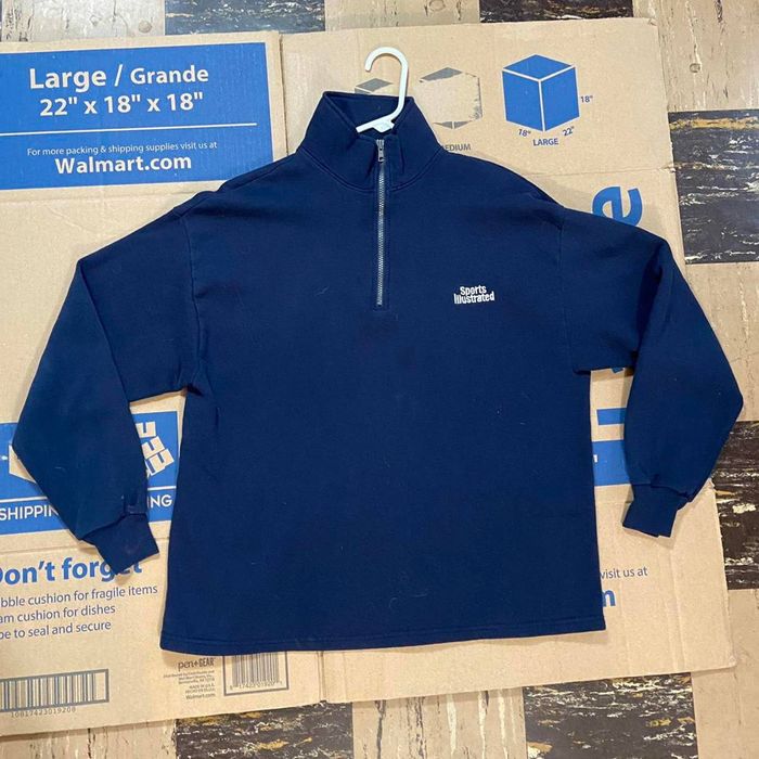 Hanes 2000s quarter zip sports illustrated sweater Grailed