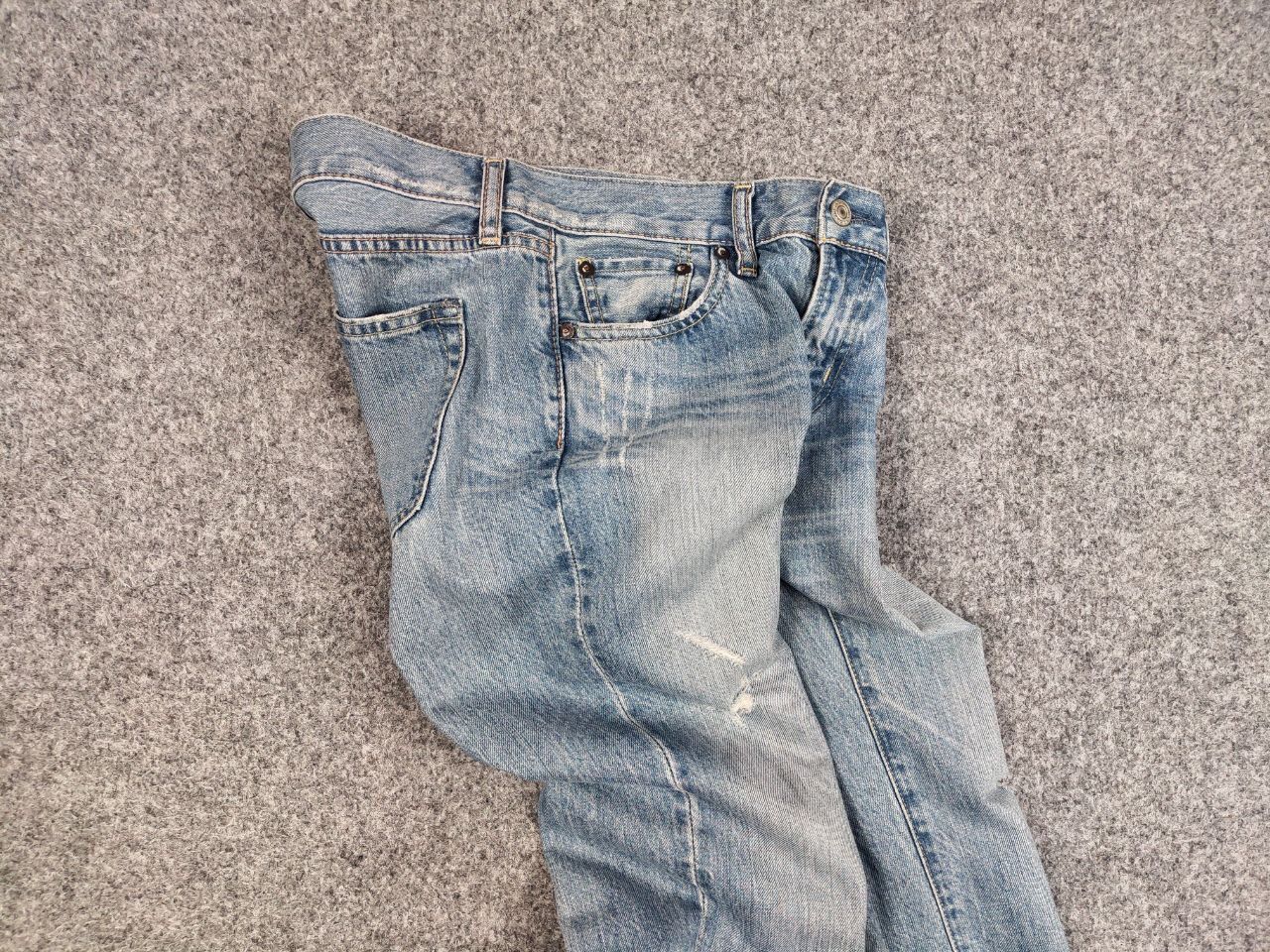 Japanese Brand Vintage 90's Japan Uniqlo Faded Washed Denim Jeans Size US 29 - 18 Thumbnail