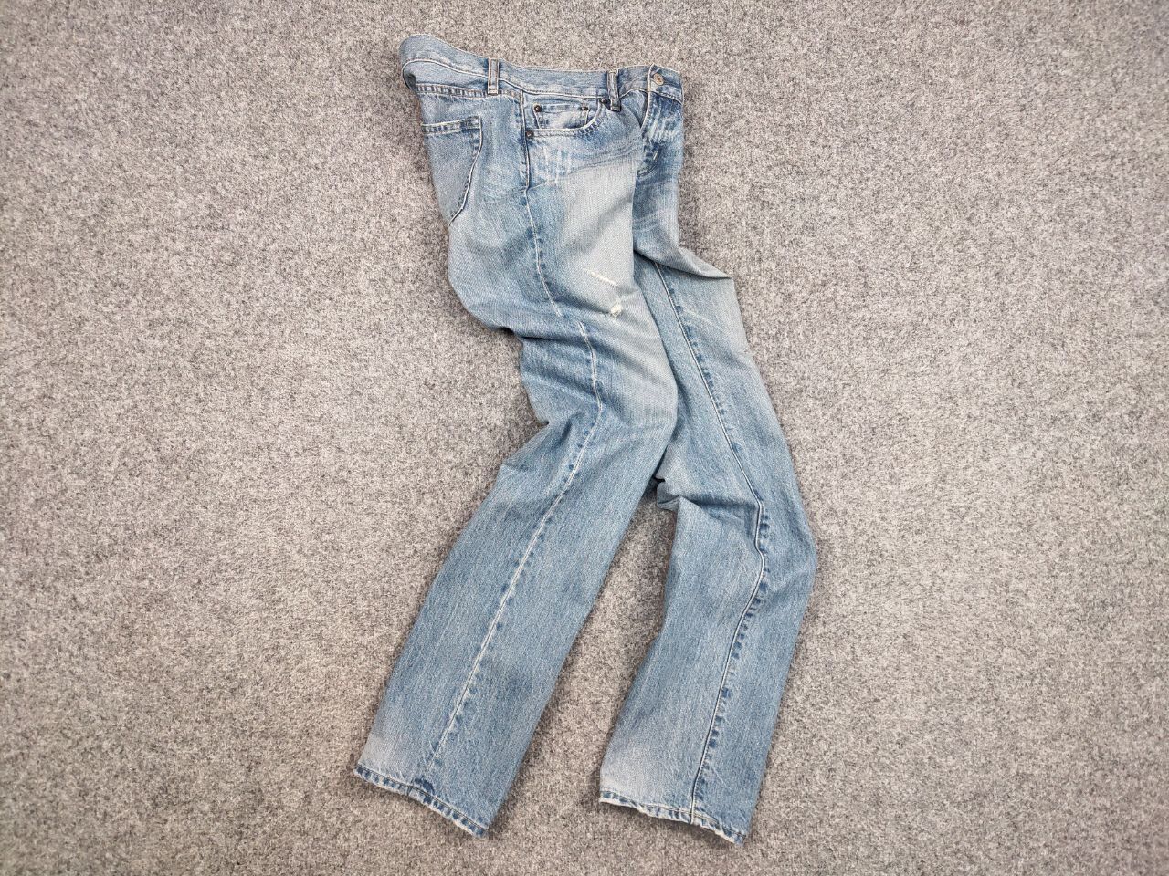 Japanese Brand Vintage 90's Japan Uniqlo Faded Washed Denim Jeans Size US 29 - 17 Thumbnail