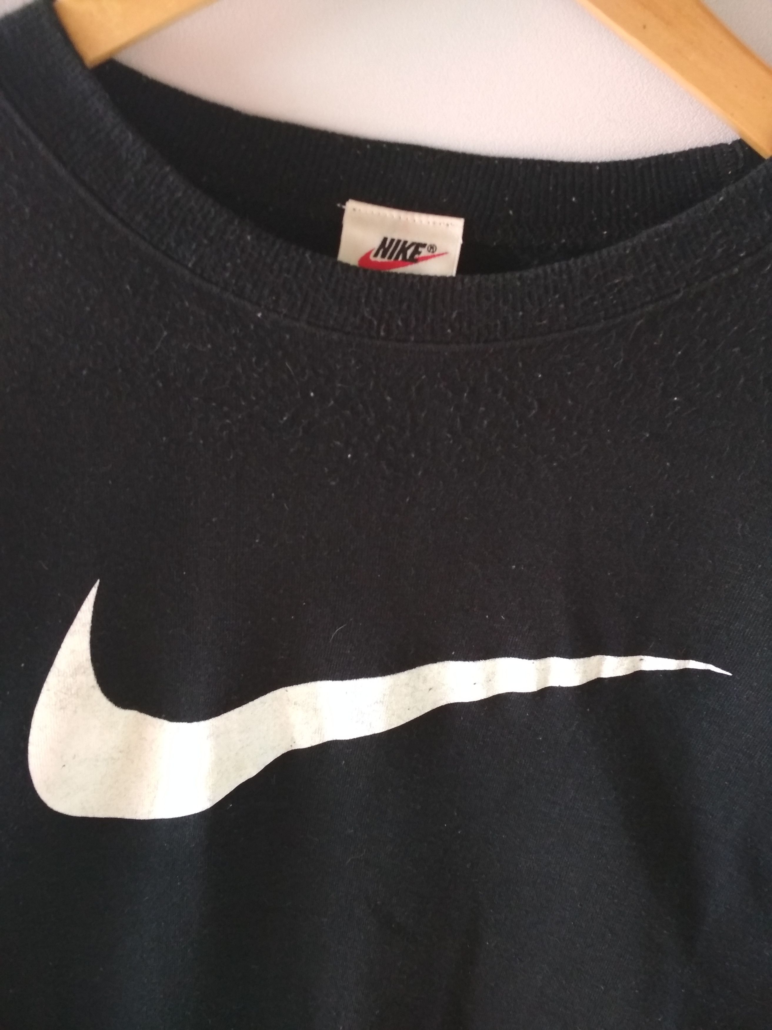 Nike NIKE VINTAGE 90s BIG SWOOSH LOGO WHITE TAG RARE SWEATSHIRT Size US M / EU 48-50 / 2 - 2 Thumbnail
