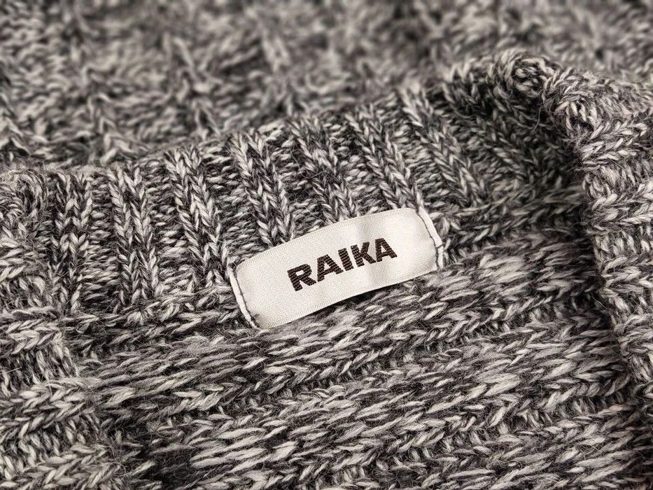 Japanese Brand Archival Vintage Raika Japanese Hand Knitted Gray Sweater Size US L / EU 52-54 / 3 - 7 Thumbnail
