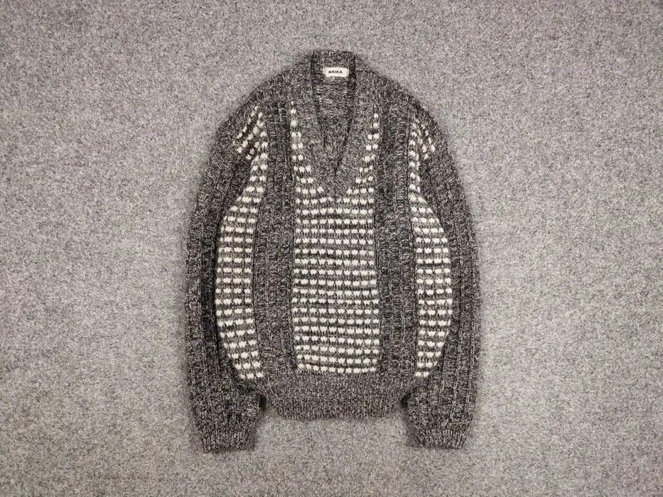 Japanese Brand Archival Vintage Raika Japanese Hand Knitted Gray Sweater Size US L / EU 52-54 / 3 - 1 Thumbnail
