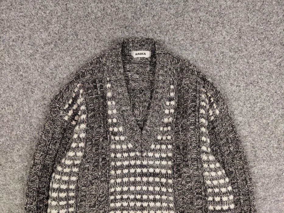 Japanese Brand Archival Vintage Raika Japanese Hand Knitted Gray Sweater Size US L / EU 52-54 / 3 - 3 Thumbnail