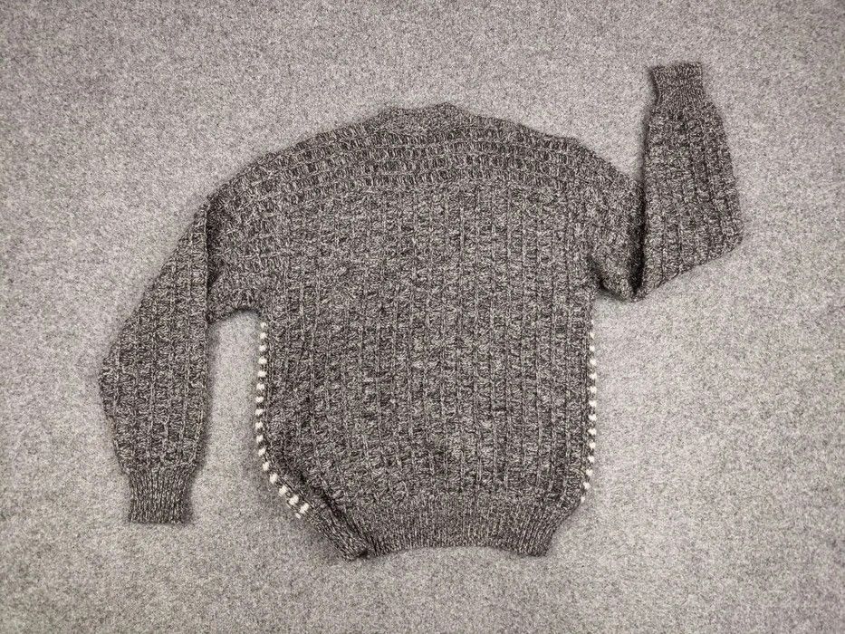Japanese Brand Archival Vintage Raika Japanese Hand Knitted Gray Sweater Size US L / EU 52-54 / 3 - 5 Thumbnail