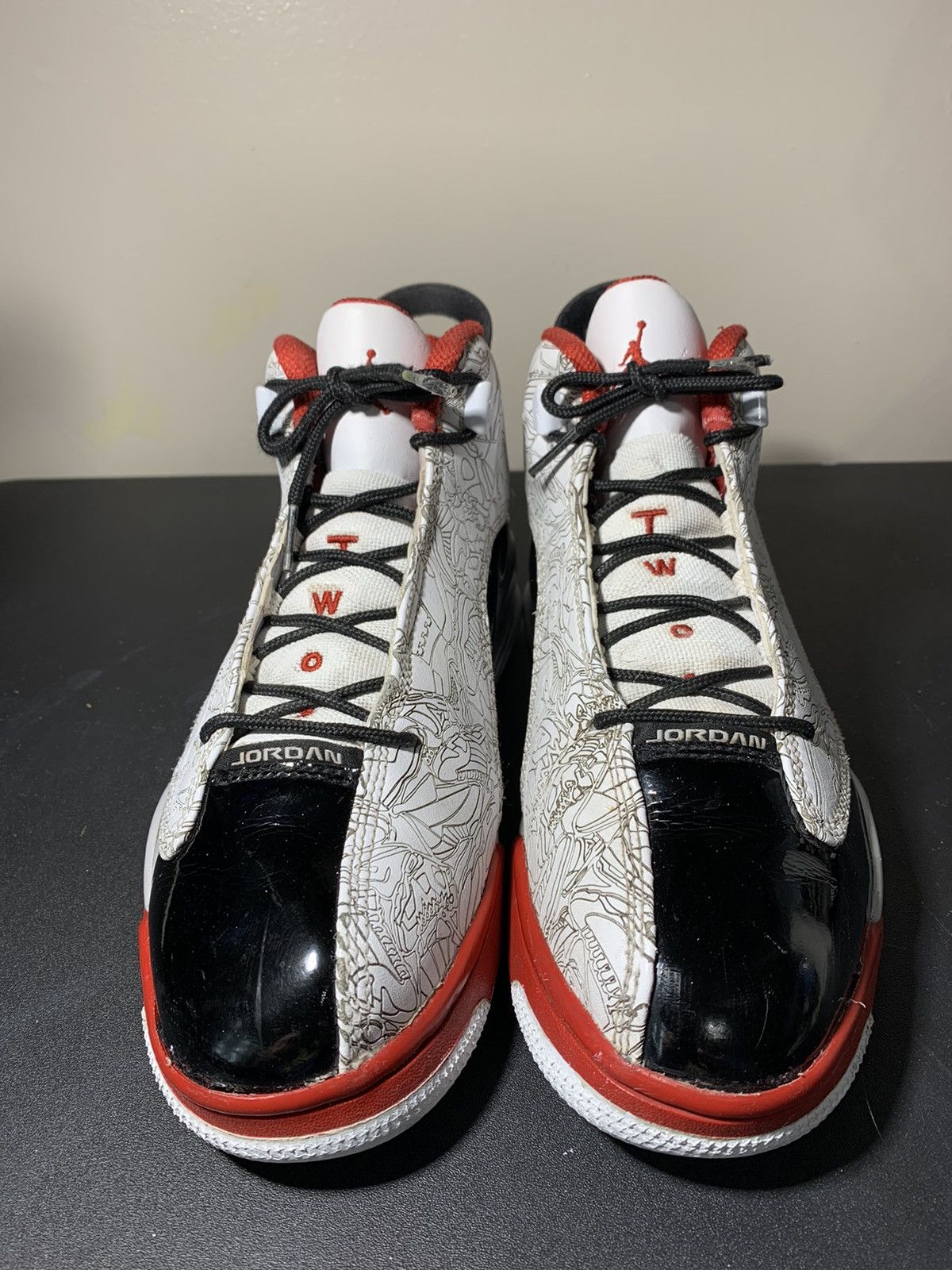 Nike Jordan Dub Zero White Varsity Red Size US 8.5 / EU 41-42 - 3 Thumbnail