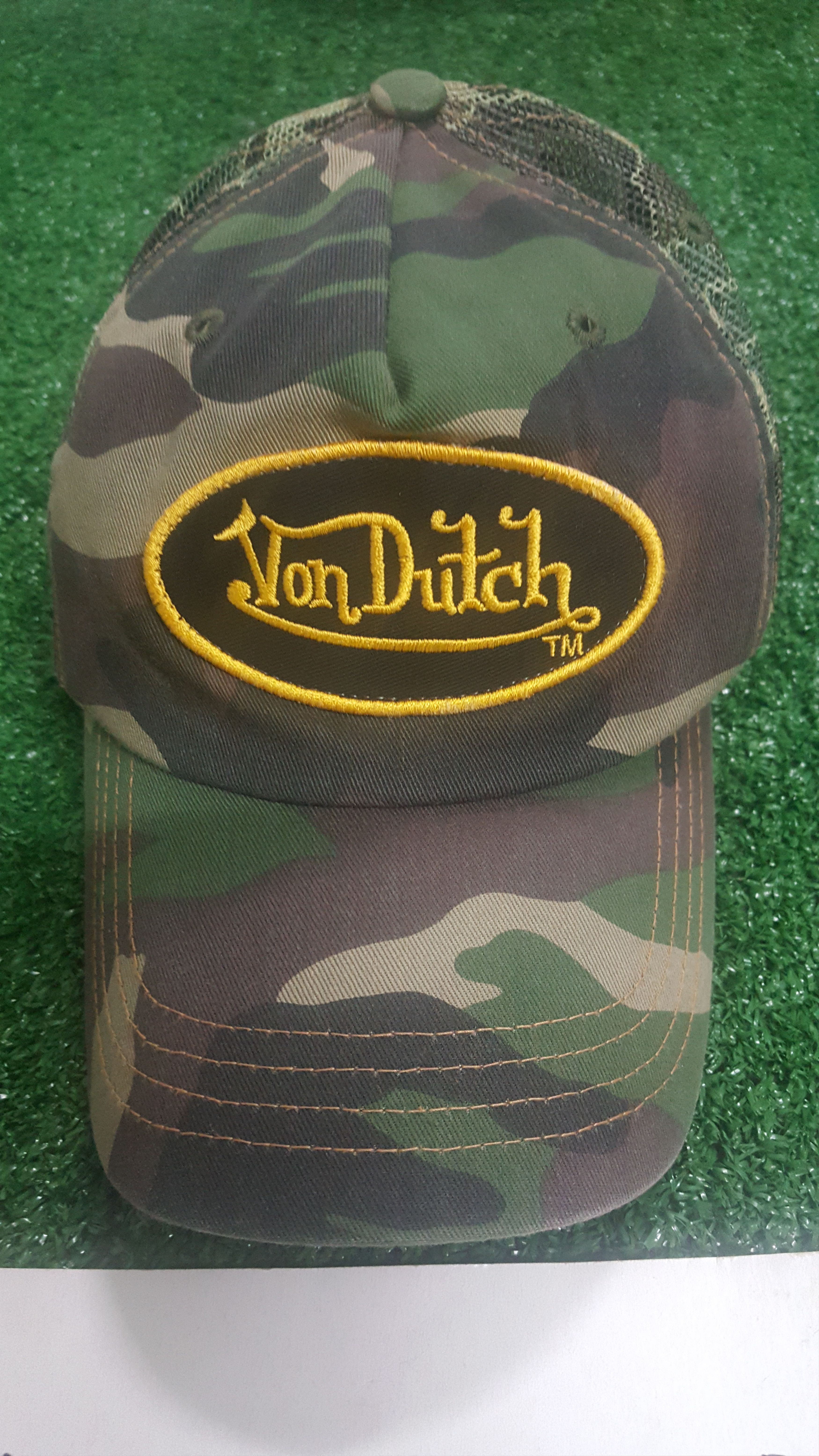 Von Dutch 📍LastDrop📍Vintage Von Dutch Trucker Hat Camo Design Size ONE SIZE - 2 Thumbnail