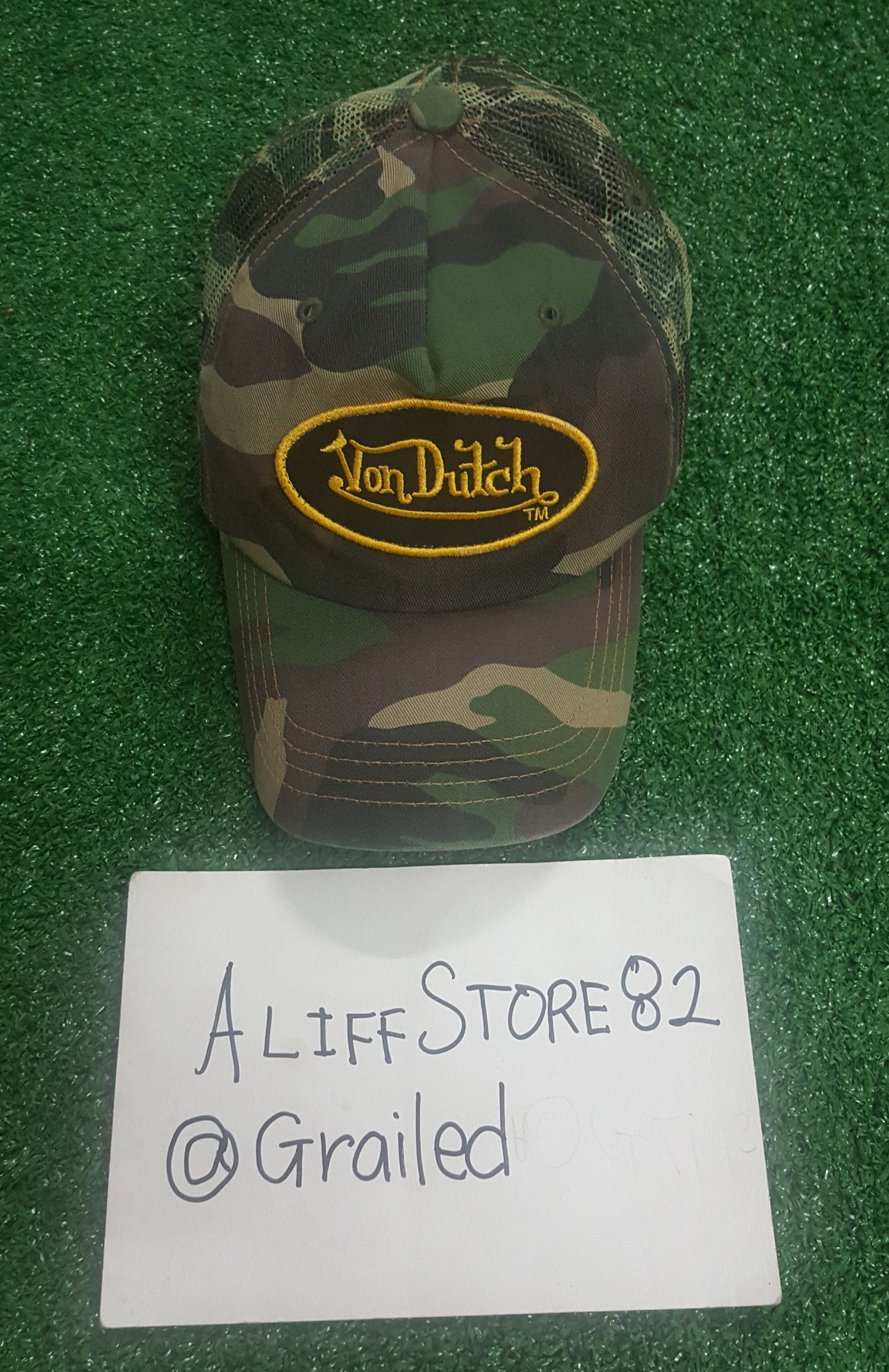Von Dutch 📍LastDrop📍Vintage Von Dutch Trucker Hat Camo Design Size ONE SIZE - 1 Thumbnail