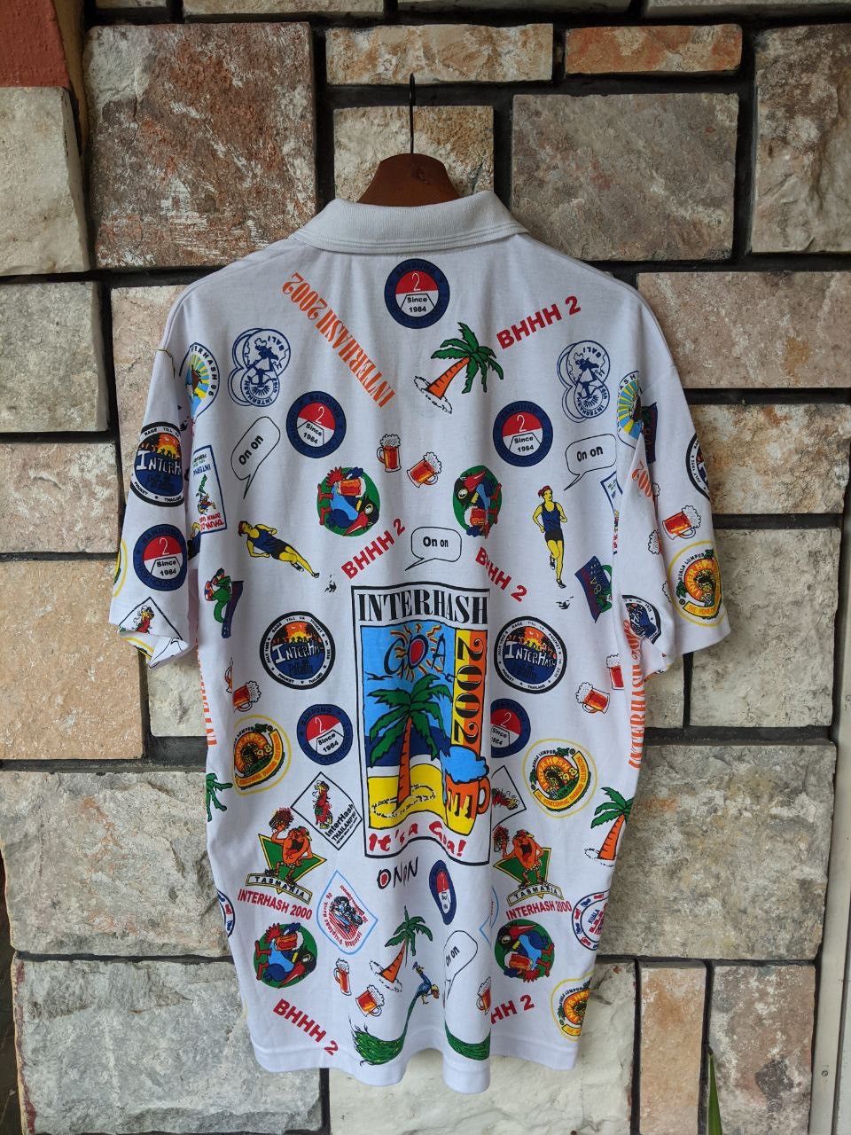 Other Vtg Goa Interhash 2002 Marathon Polo Tee x Hawaiian Shirt Size US XL / EU 56 / 4 - 2 Thumbnail