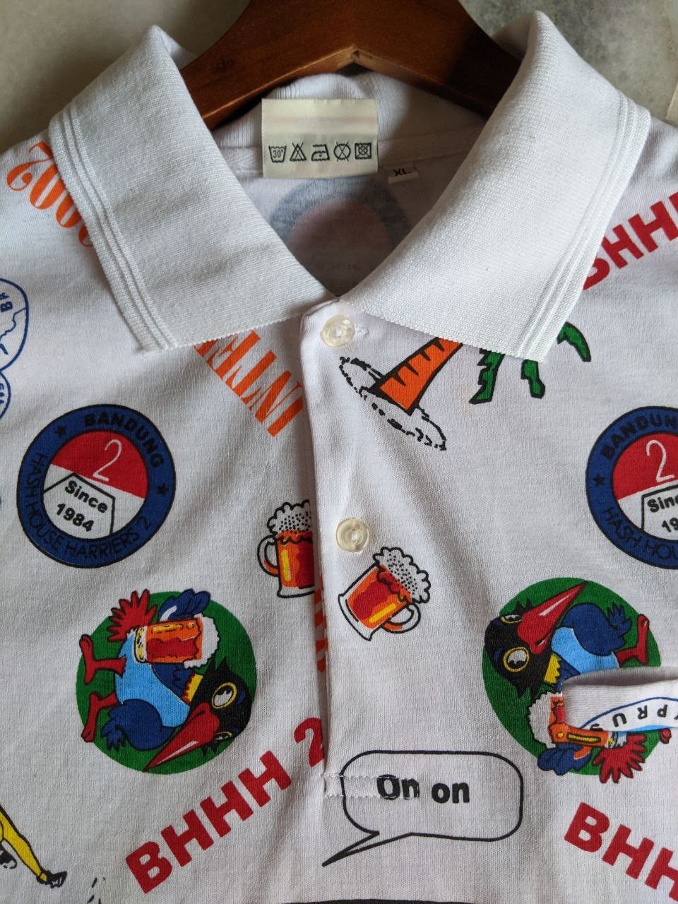 Other Vtg Goa Interhash 2002 Marathon Polo Tee x Hawaiian Shirt Size US XL / EU 56 / 4 - 8 Thumbnail