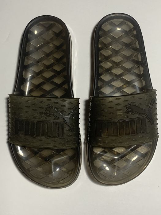 Clear hot sale slides puma