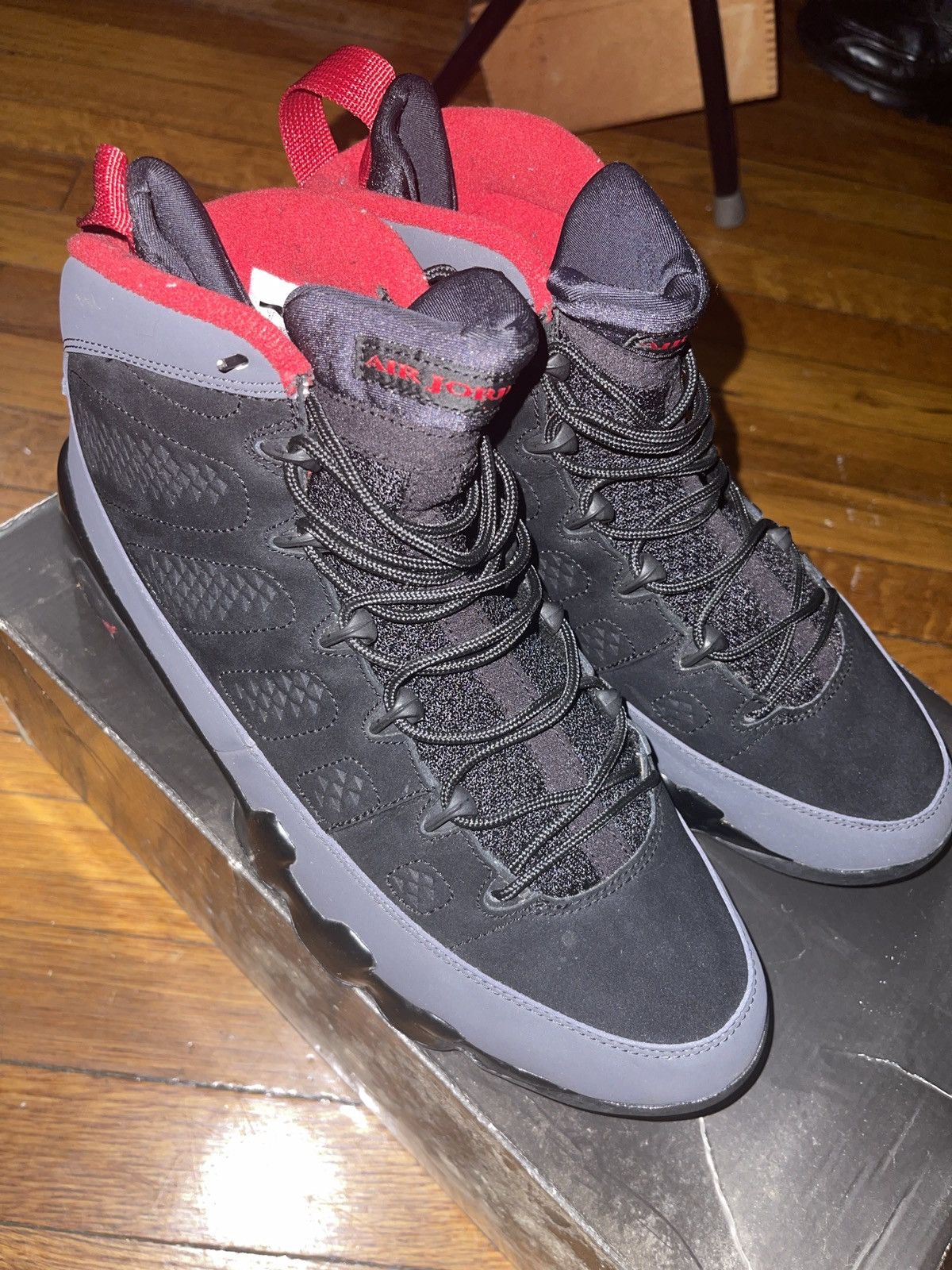 Jordan Brand Air Jordan 9 Retro 2010 Charcoal Size US 11 / EU 44 - 6 Thumbnail