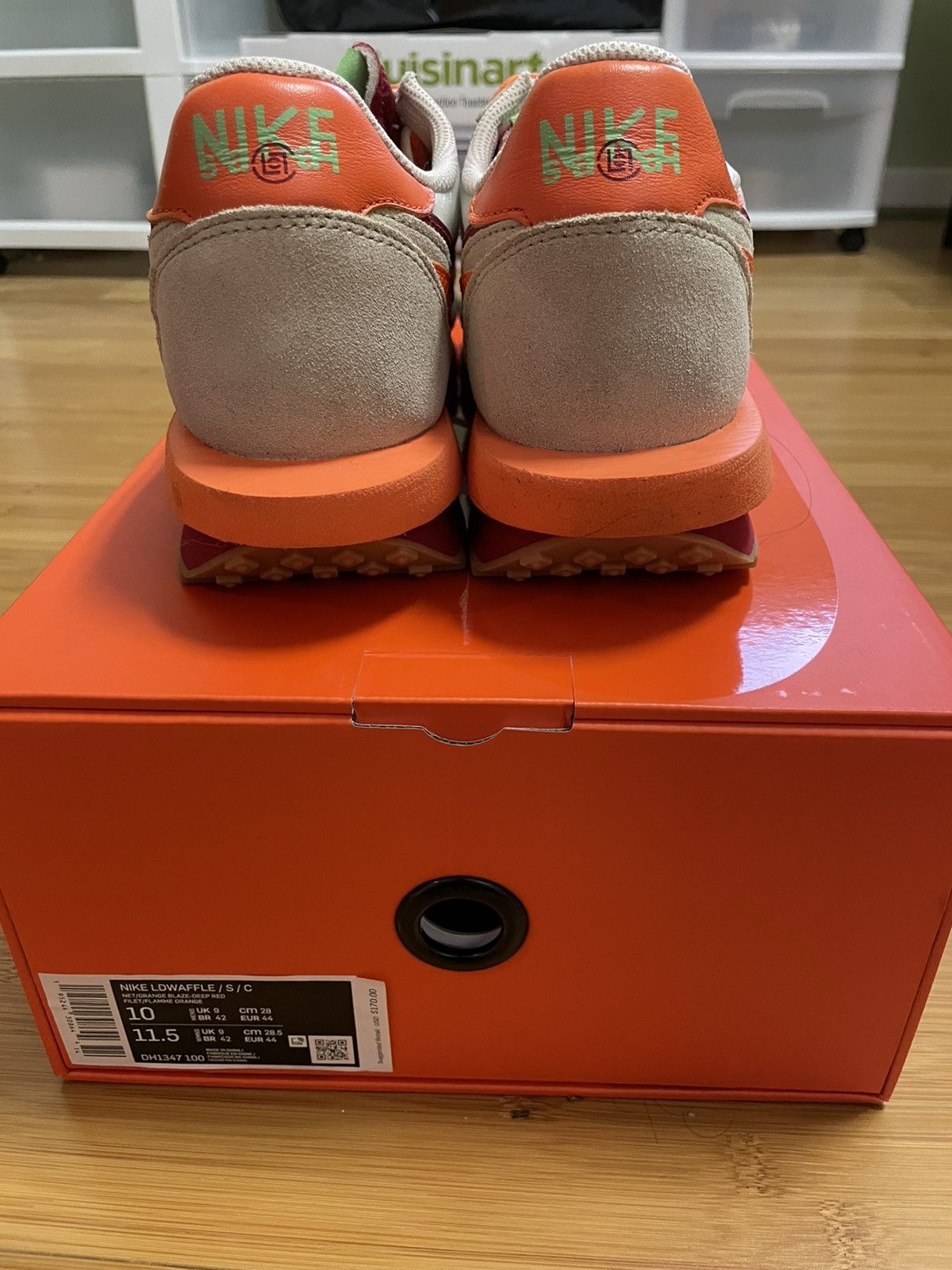 CLOT × Nike × Sacai CLOT x sacai Nike LDWaffle “Orange Blaze” Size US 10 / EU 43 - 4 Thumbnail