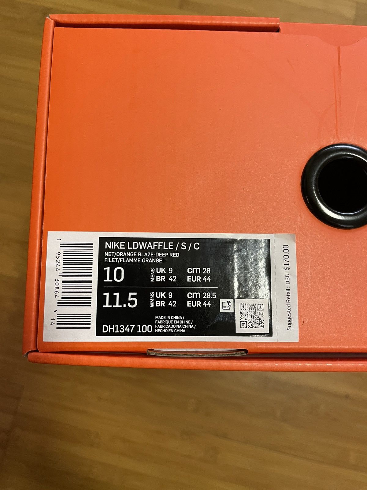 CLOT × Nike × Sacai CLOT x sacai Nike LDWaffle “Orange Blaze” Size US 10 / EU 43 - 7 Thumbnail