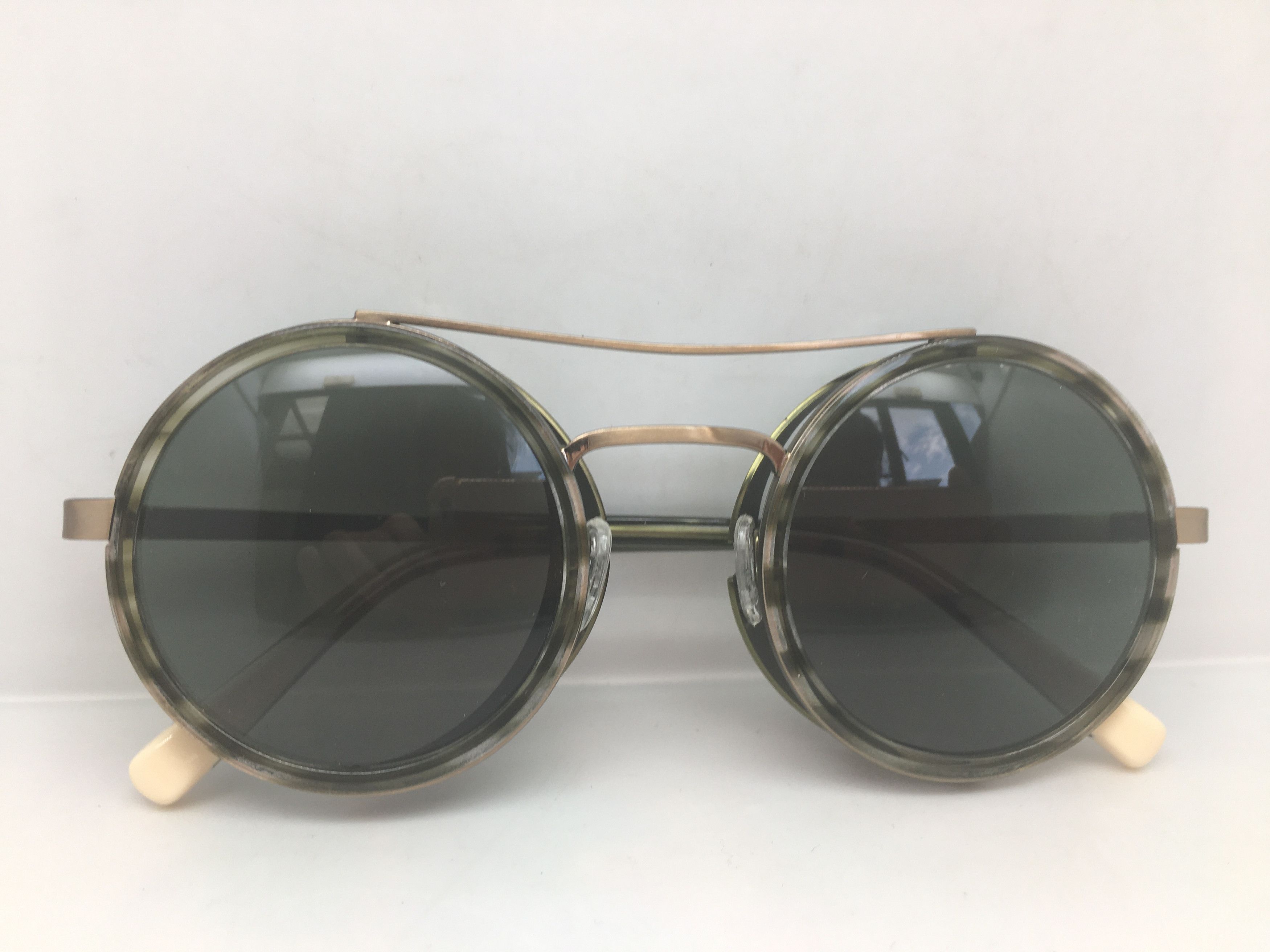 Vintage Vintage Handmade Safety with Side Shields Round Sunglasses Size ONE SIZE - 6 Thumbnail
