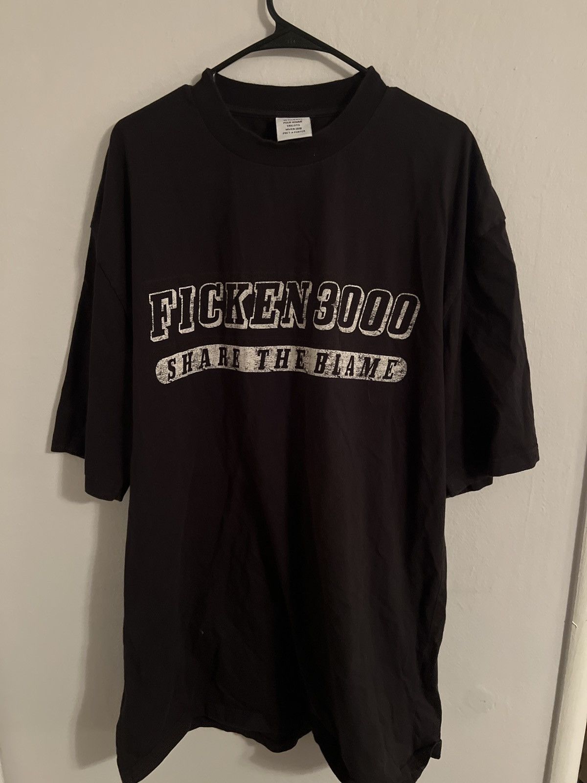 Vetements Ficken 3000 k-hole tee | Grailed