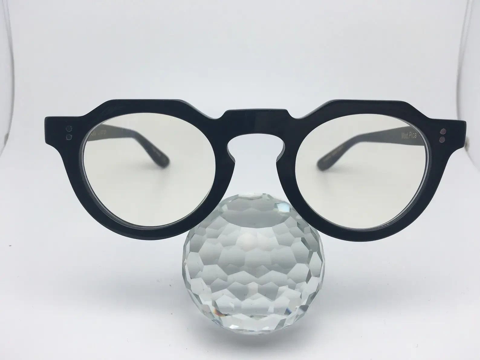 Lesca Lunetier Lesca Lunetier Genuine Horn Corbusier Architect Eyeglasses Size 42 - 5 Thumbnail