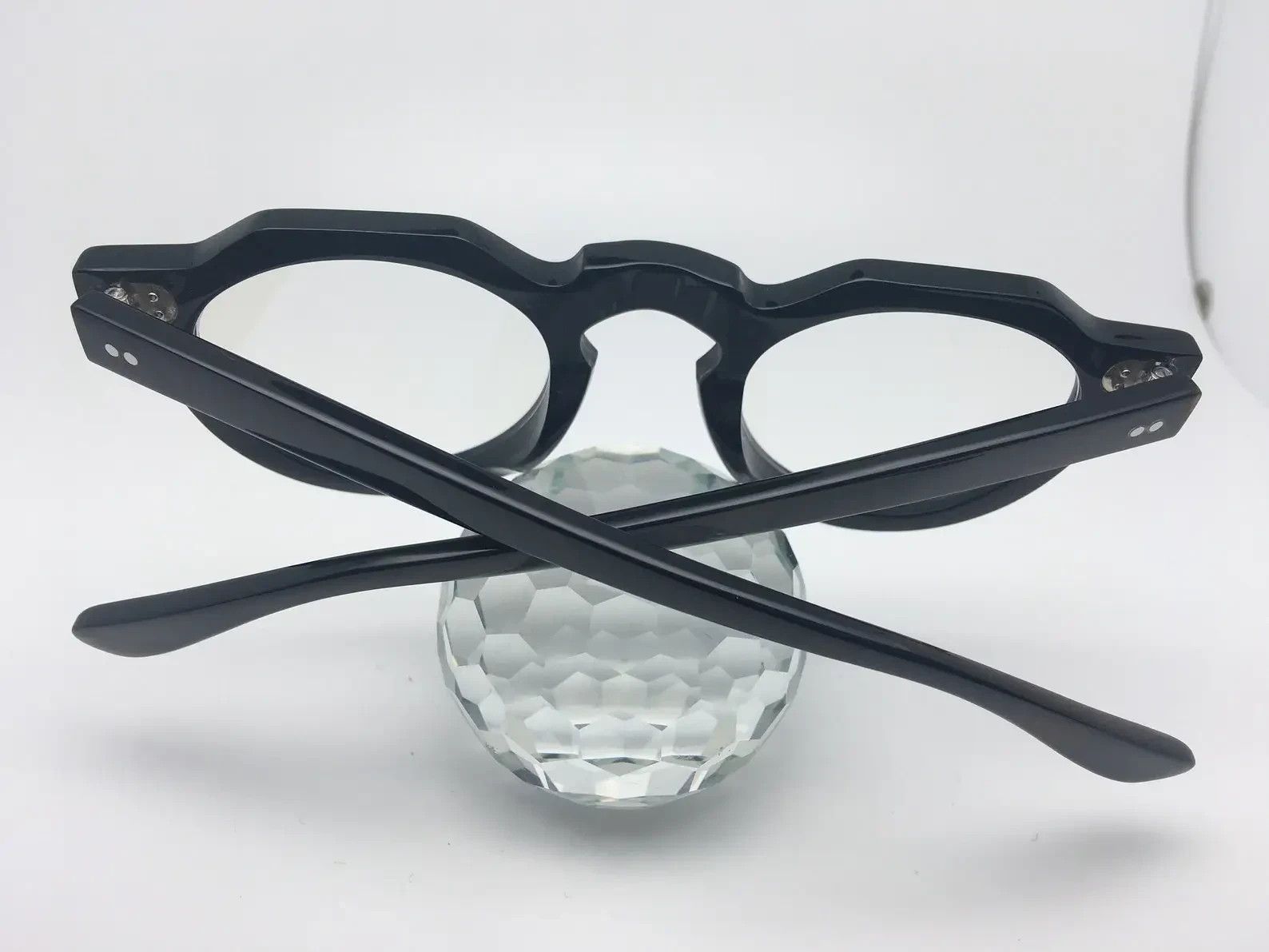Lesca Lunetier Lesca Lunetier Genuine Horn Corbusier Architect Eyeglasses Size 42 - 6 Thumbnail