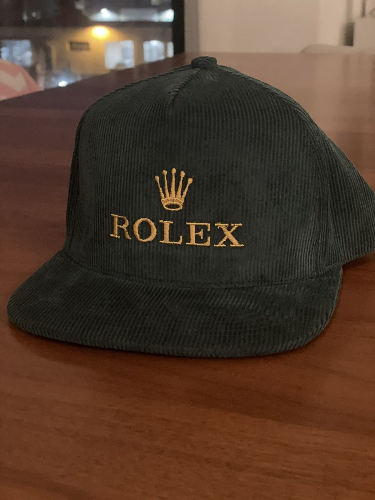 Vintage Rolex crown logo corduroy hat Grailed