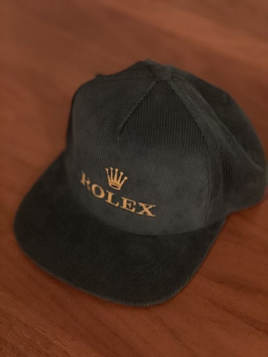 Vintage Rolex crown logo corduroy hat Grailed