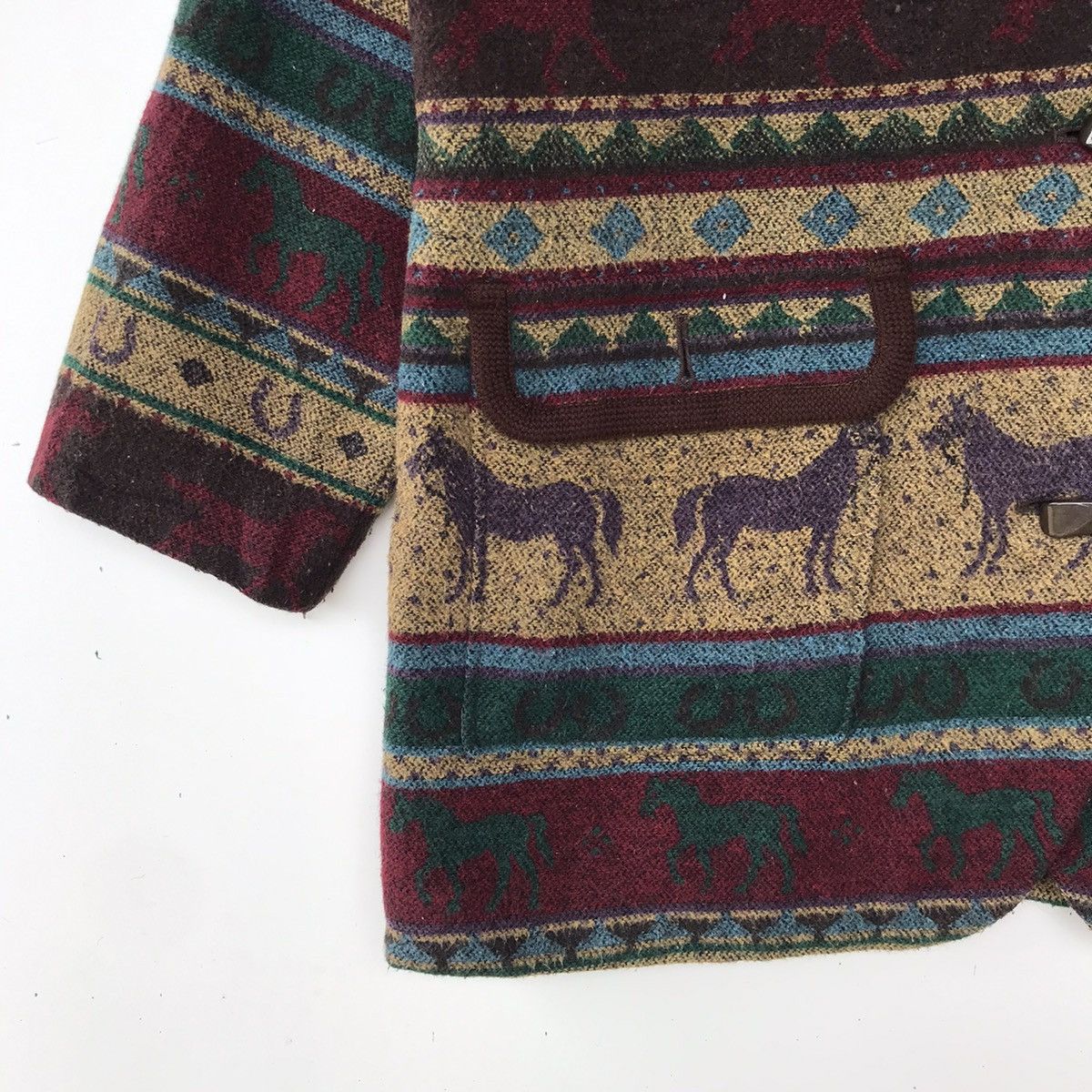 Japanese Brand × Vintage Japanese Zebra Design Wool Navajo Jacket Size M / US 6-8 / IT 42-44 - 4 Thumbnail