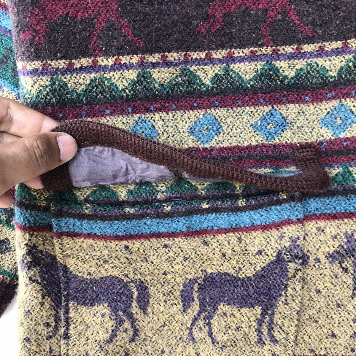 Japanese Brand × Vintage Japanese Zebra Design Wool Navajo Jacket Size M / US 6-8 / IT 42-44 - 6 Thumbnail