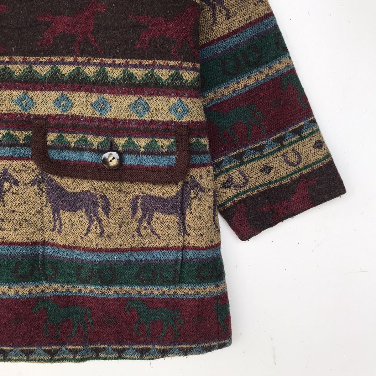 Japanese Brand × Vintage Japanese Zebra Design Wool Navajo Jacket Size M / US 6-8 / IT 42-44 - 5 Thumbnail