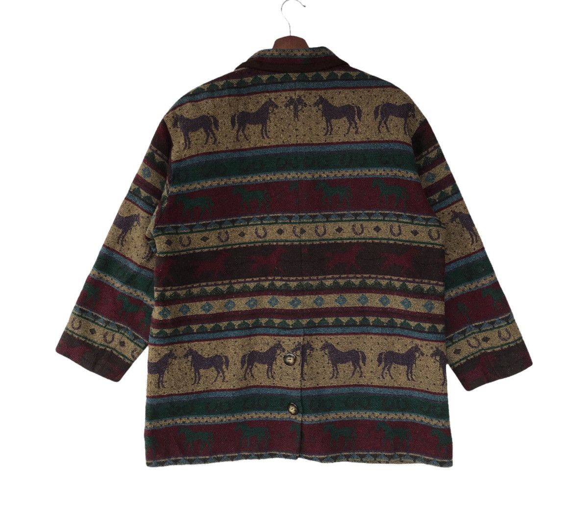 Japanese Brand × Vintage Japanese Zebra Design Wool Navajo Jacket Size M / US 6-8 / IT 42-44 - 2 Thumbnail