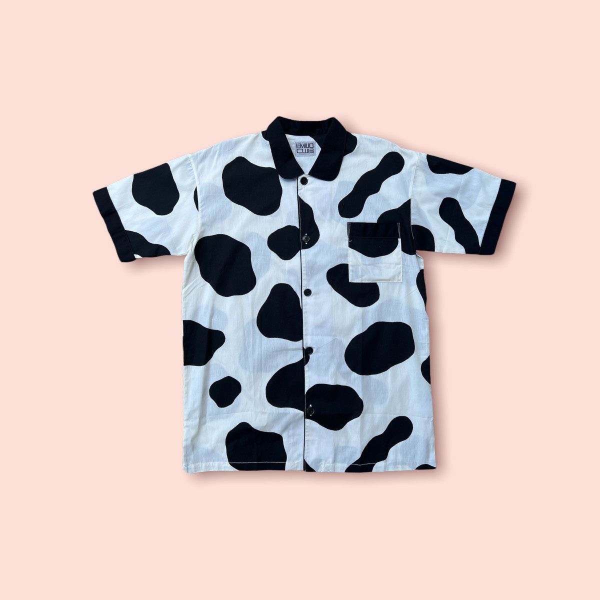 Japanese Brand × Vintage VINTAGE EMILIO CLUB MILK COW BUTTON UP SHIRT Size US L / EU 52-54 / 3 - 5 Thumbnail