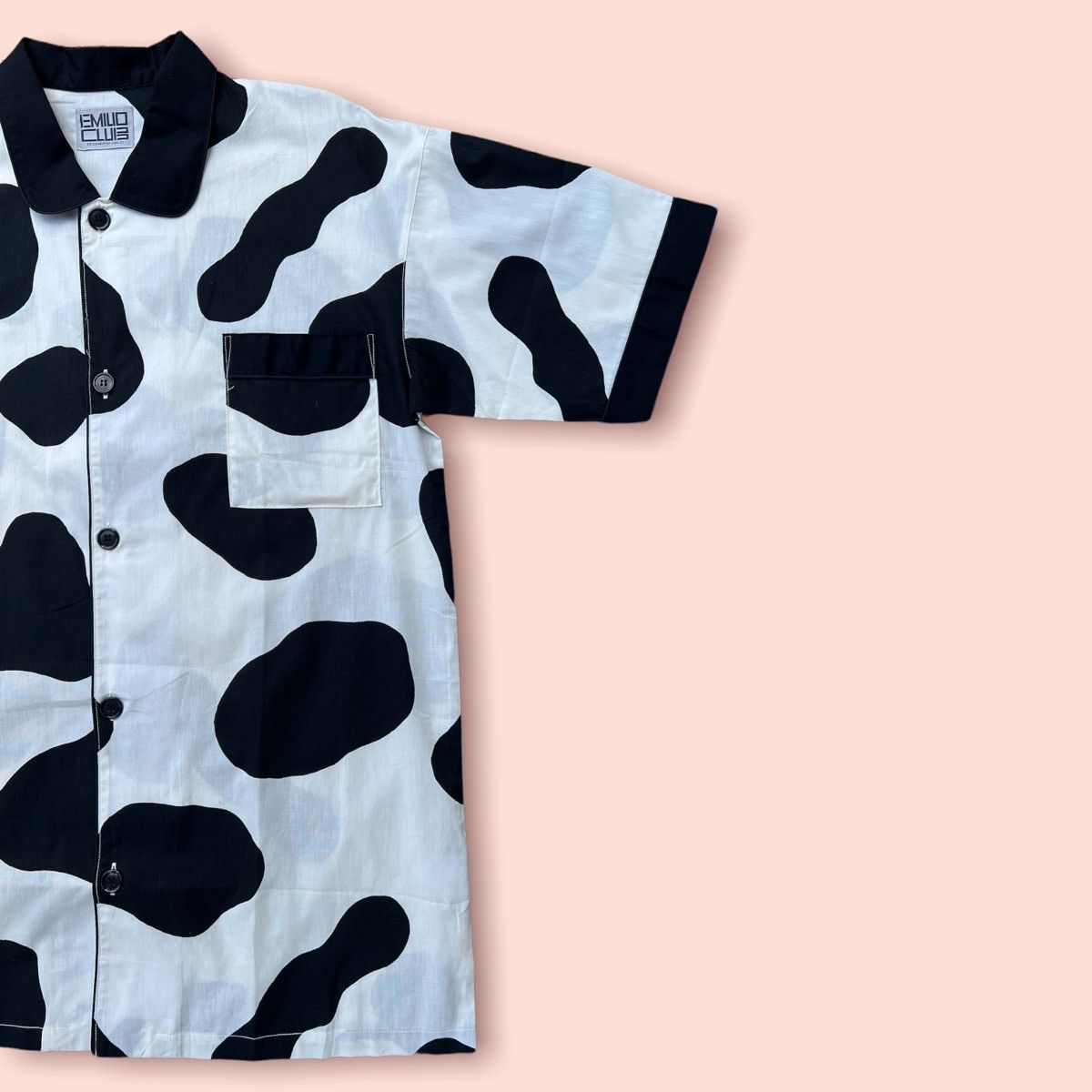 Japanese Brand × Vintage VINTAGE EMILIO CLUB MILK COW BUTTON UP SHIRT Size US L / EU 52-54 / 3 - 8 Thumbnail