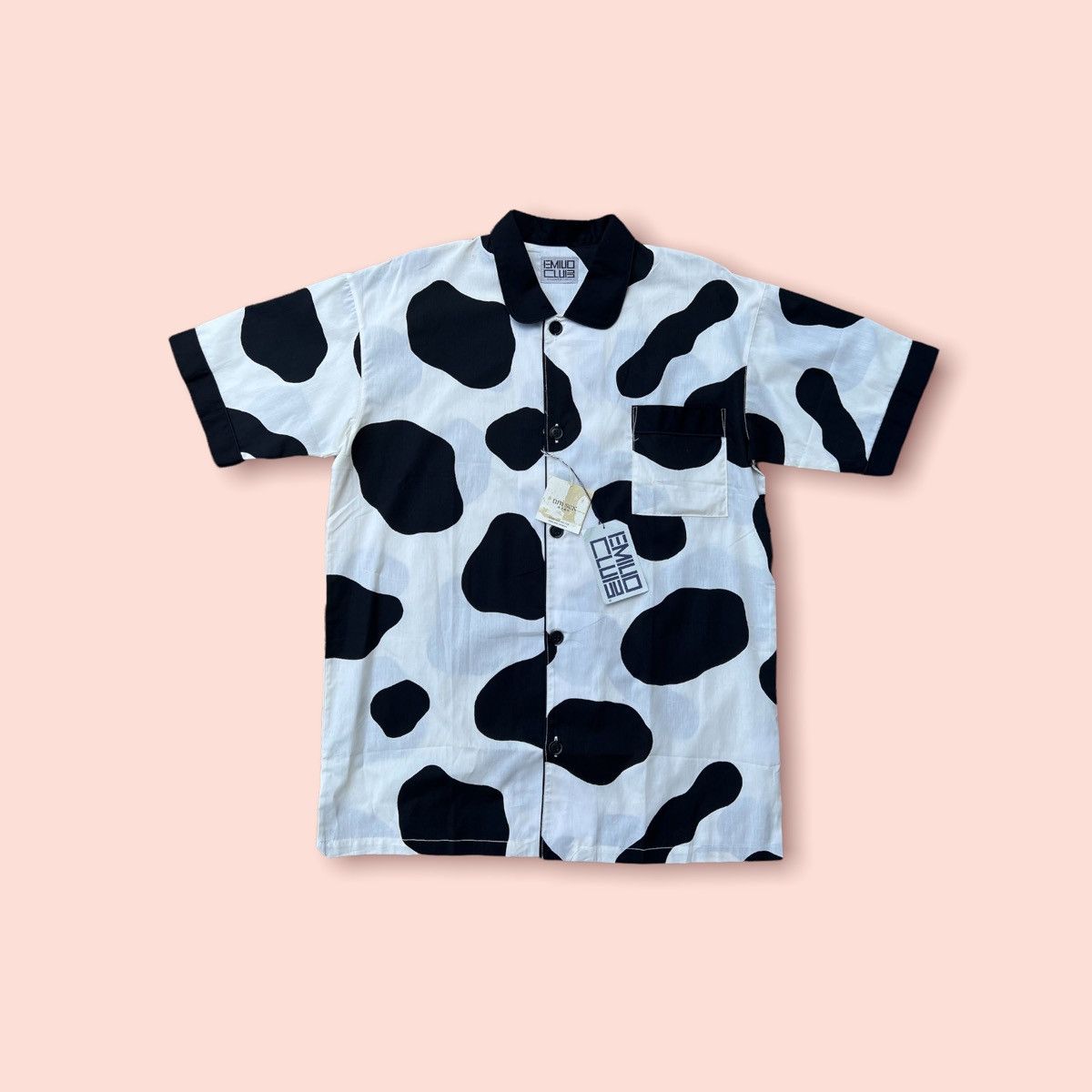 Japanese Brand × Vintage VINTAGE EMILIO CLUB MILK COW BUTTON UP SHIRT Size US L / EU 52-54 / 3 - 9 Thumbnail