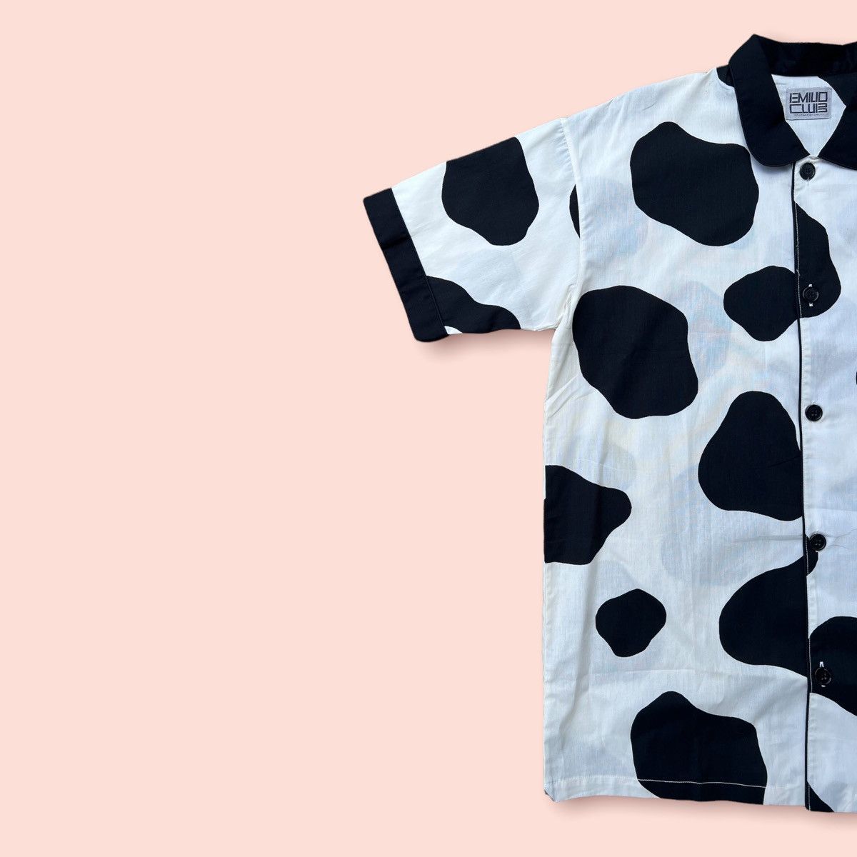 Japanese Brand × Vintage VINTAGE EMILIO CLUB MILK COW BUTTON UP SHIRT Size US L / EU 52-54 / 3 - 7 Thumbnail