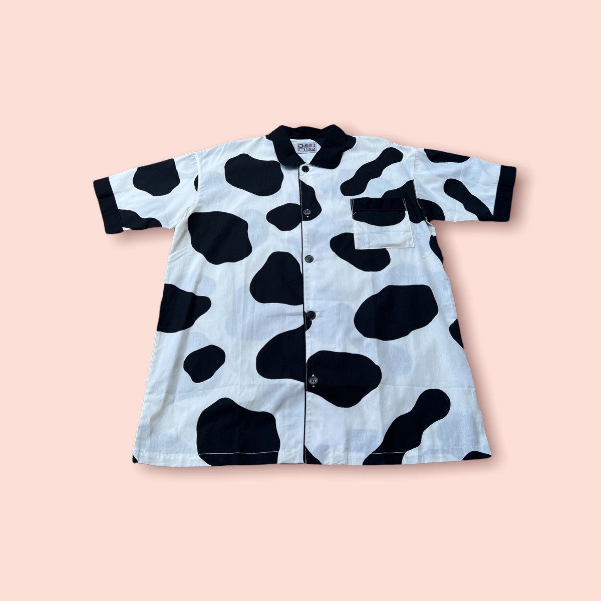 Japanese Brand × Vintage VINTAGE EMILIO CLUB MILK COW BUTTON UP SHIRT Size US L / EU 52-54 / 3 - 6 Thumbnail
