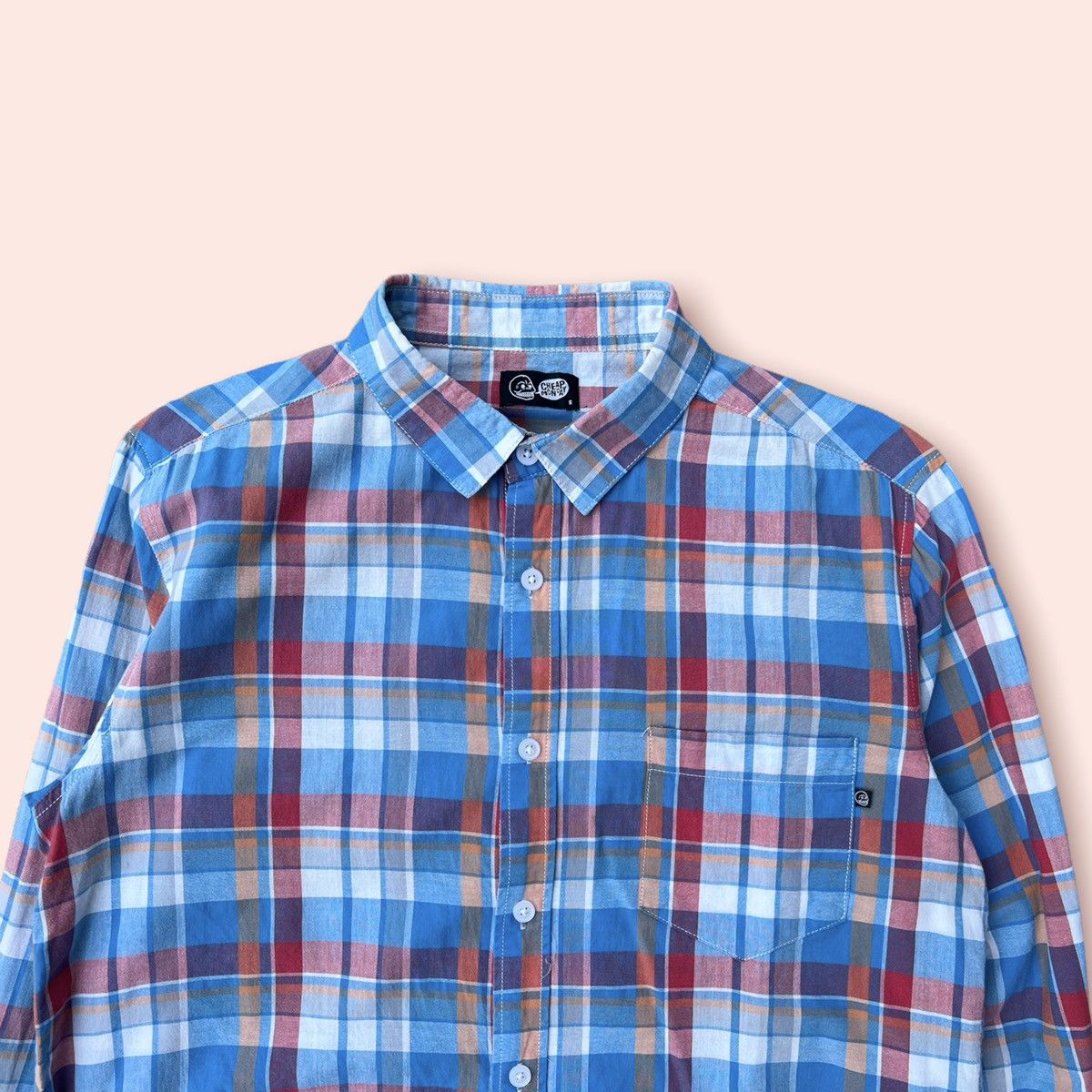 Cheap Monday × Flannel × Japanese Brand VINTAGE CHEAP MONDAY PLAID BUTTON UP SHIRT Size US S / EU 44-46 / 1 - 4 Thumbnail