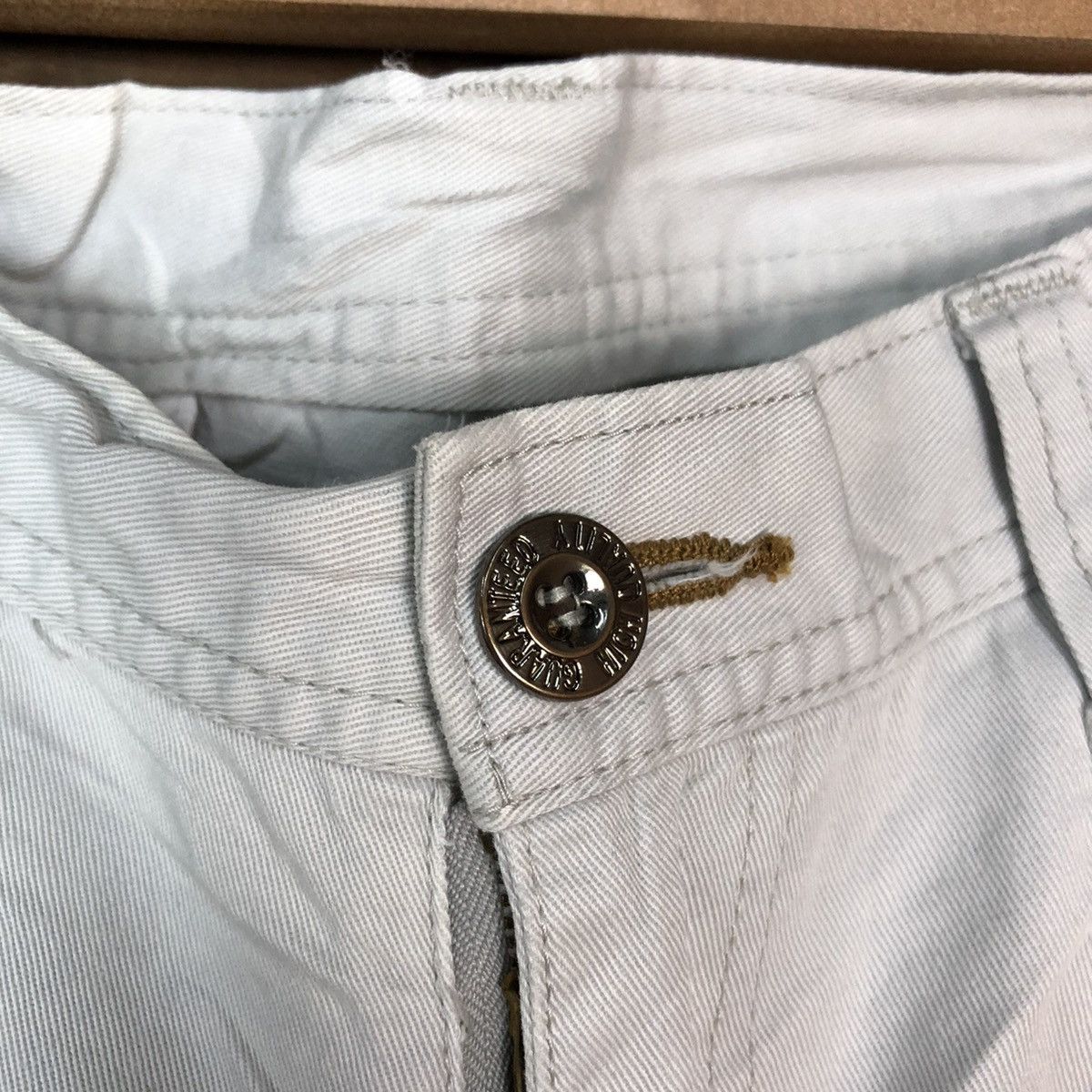Japanese Brand Ginwash White Faded Cargo Multipocket Pants #H452 Size US 32 / EU 48 - 11 Thumbnail