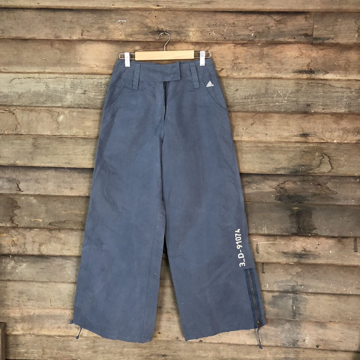 Adidas Adidas Blue multipocket thin cargo Pants #H448 Size 25" / US 0 / IT 36 - 1 Thumbnail