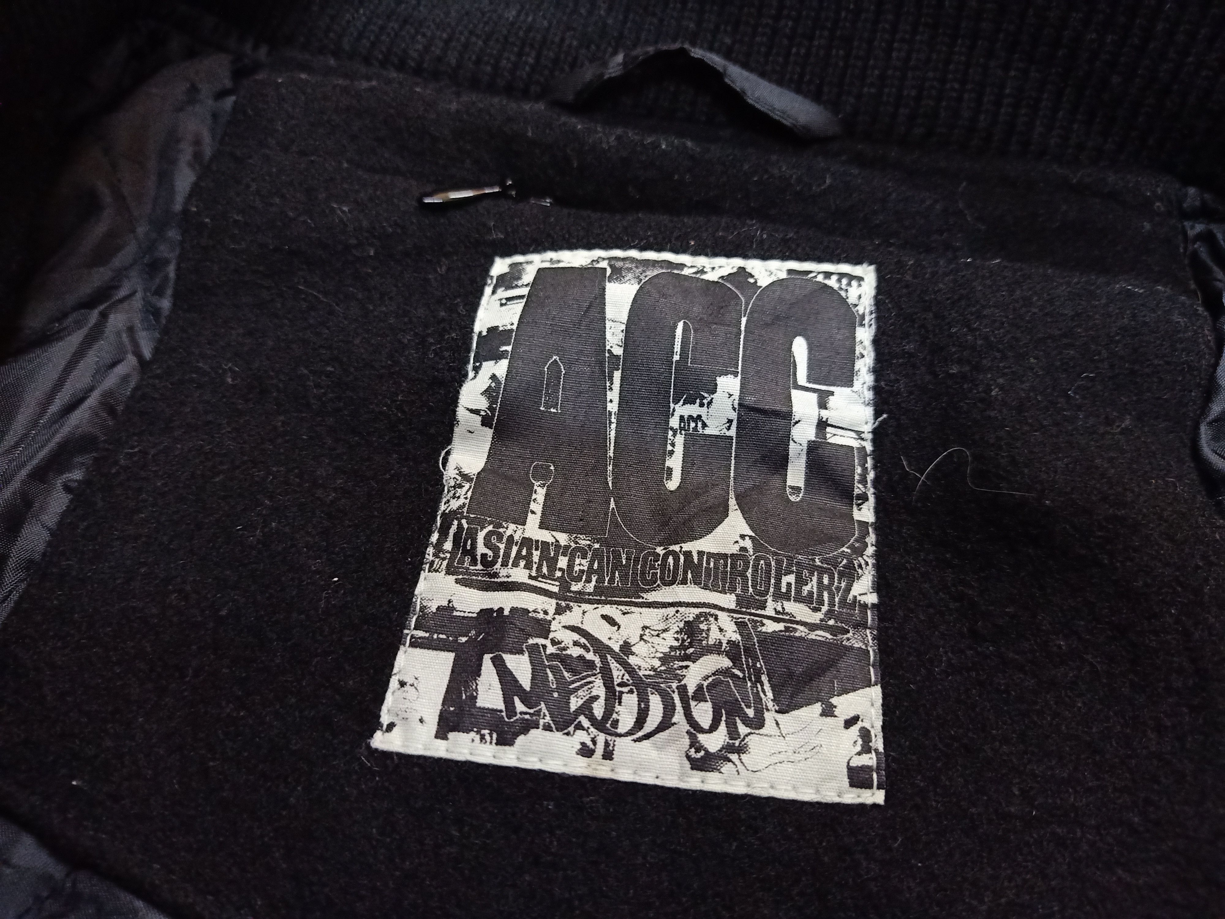 Japanese Brand ACC ASIAN CAN CONTROLERZ Leather Sleeves Varsity Jacket Size US L / EU 52-54 / 3 - 10 Thumbnail