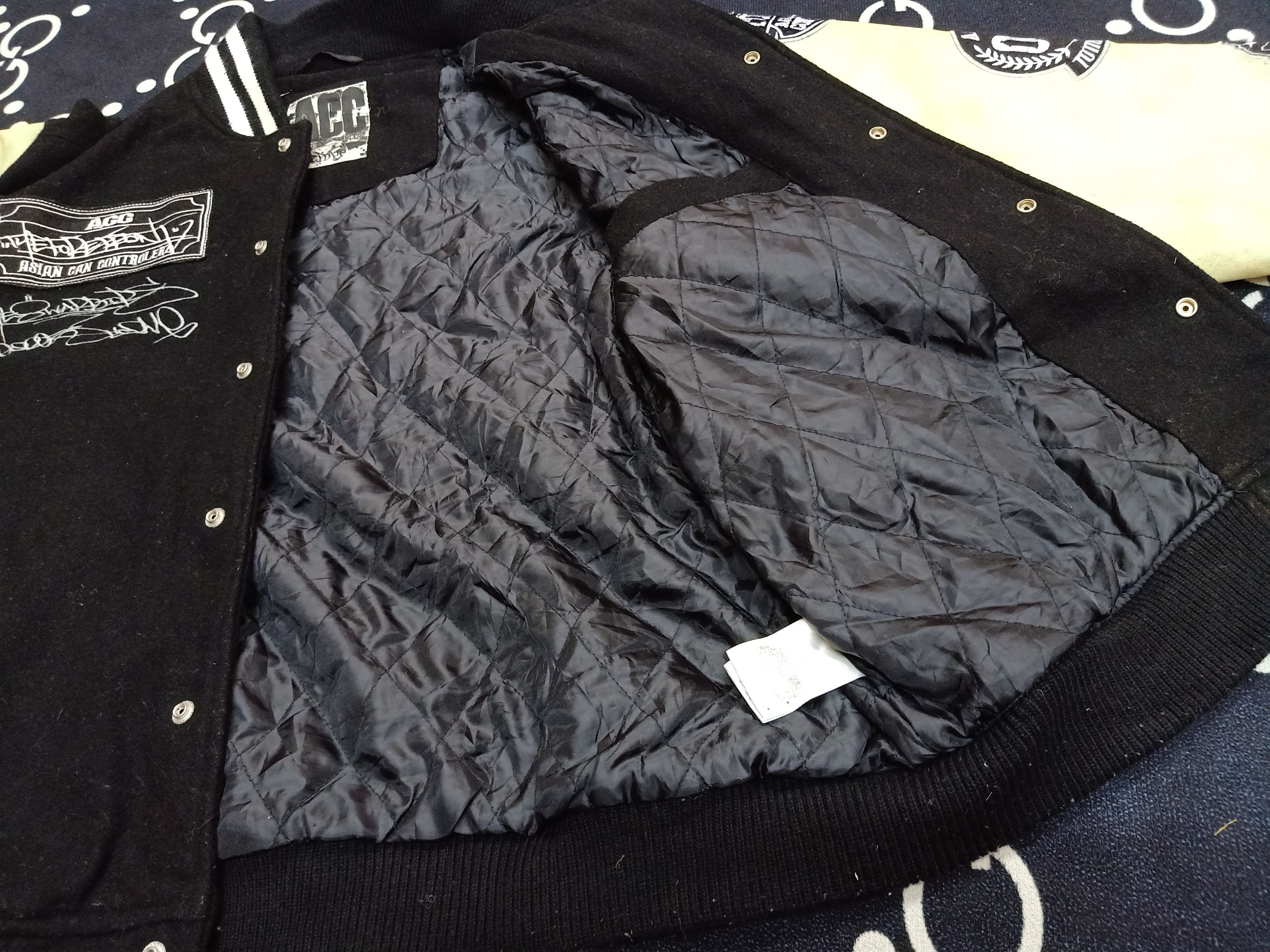 Japanese Brand ACC ASIAN CAN CONTROLERZ Leather Sleeves Varsity Jacket Size US L / EU 52-54 / 3 - 5 Thumbnail