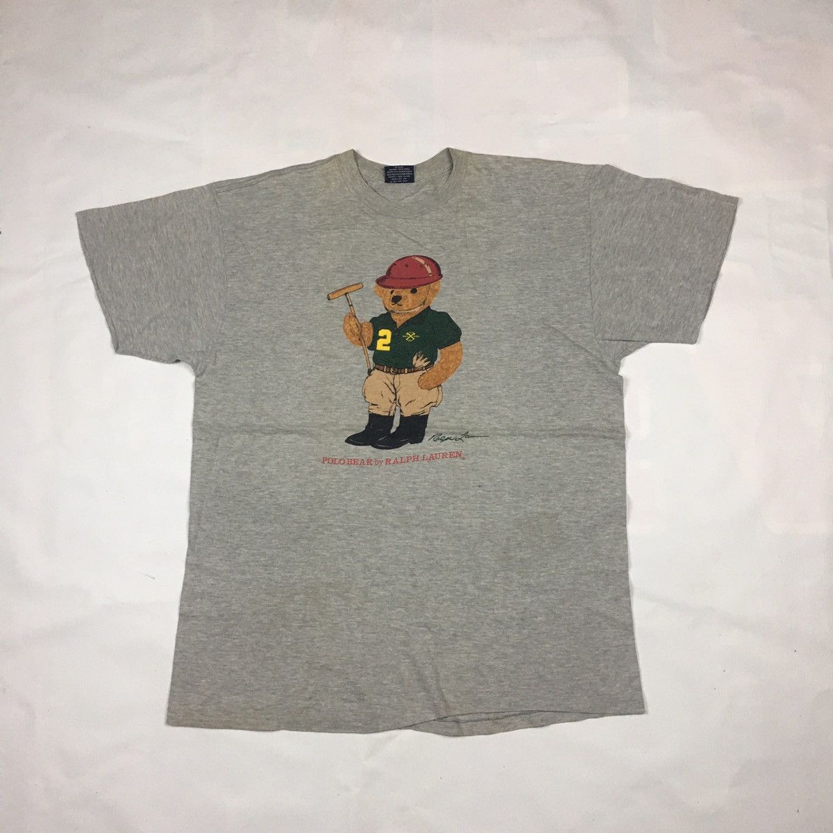 Polo Ralph Lauren Vintage 90s Polo Bear Ralph Lauren T-Shirt Size US L / EU 52-54 / 3 - 1 Thumbnail
