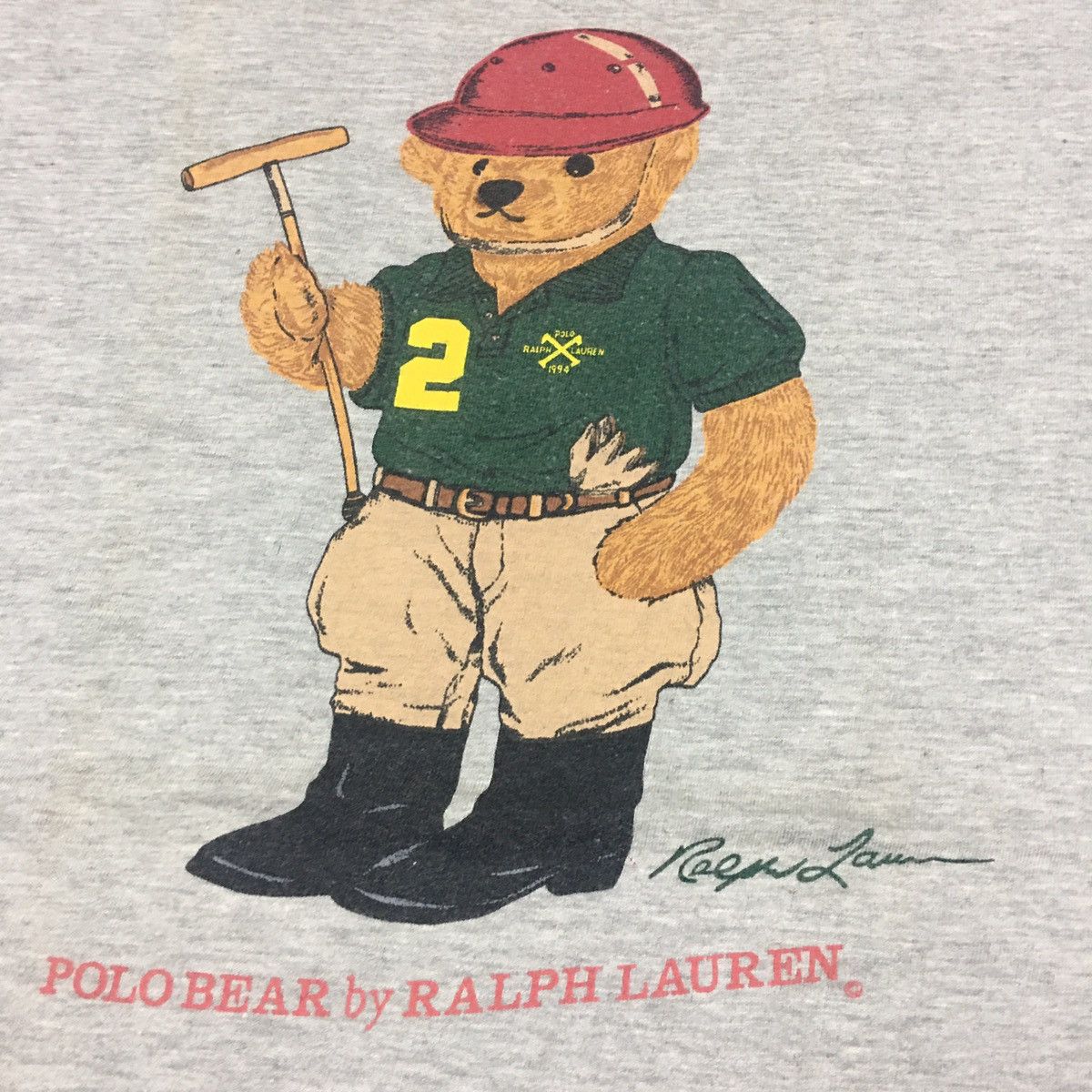 Polo Ralph Lauren Vintage 90s Polo Bear Ralph Lauren T-Shirt Size US L / EU 52-54 / 3 - 3 Thumbnail