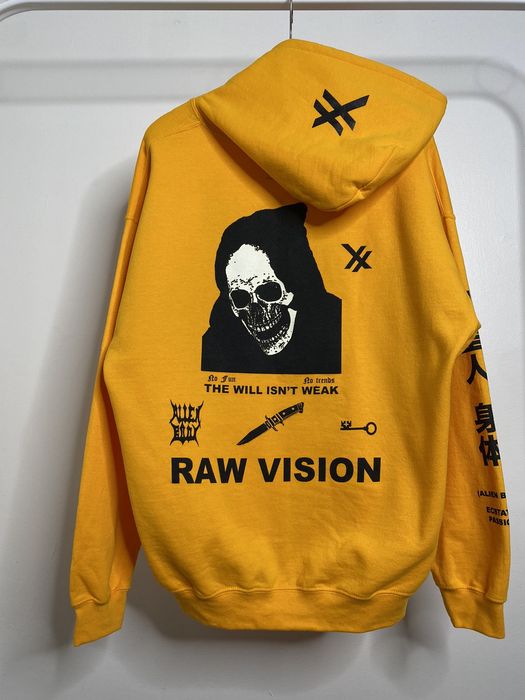 Pictureplane Alien Body Alien Body Raw Vision Hoodie Size Large