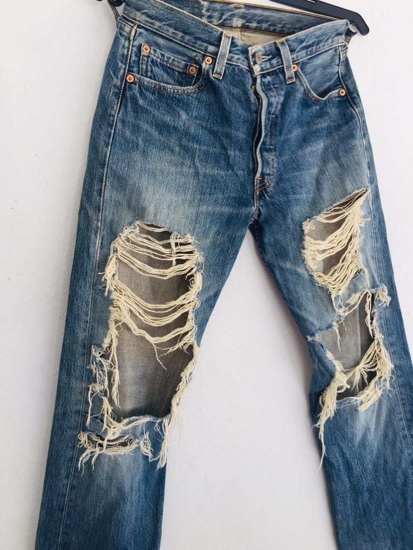Levi's Vintage Clothing × Vintage Vintage Levis Big E Travis Scott Fashion Style Denim Size US 27 - 7 Thumbnail