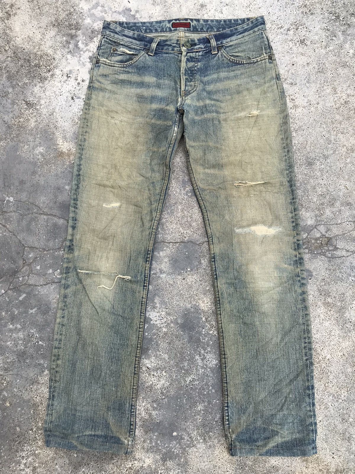 Japanese Brand × Johnbull LAST DROP 🎯 John Bull Rusty Faded Distress Jeans 30x30 Size US 30 / EU 46 - 1 Thumbnail