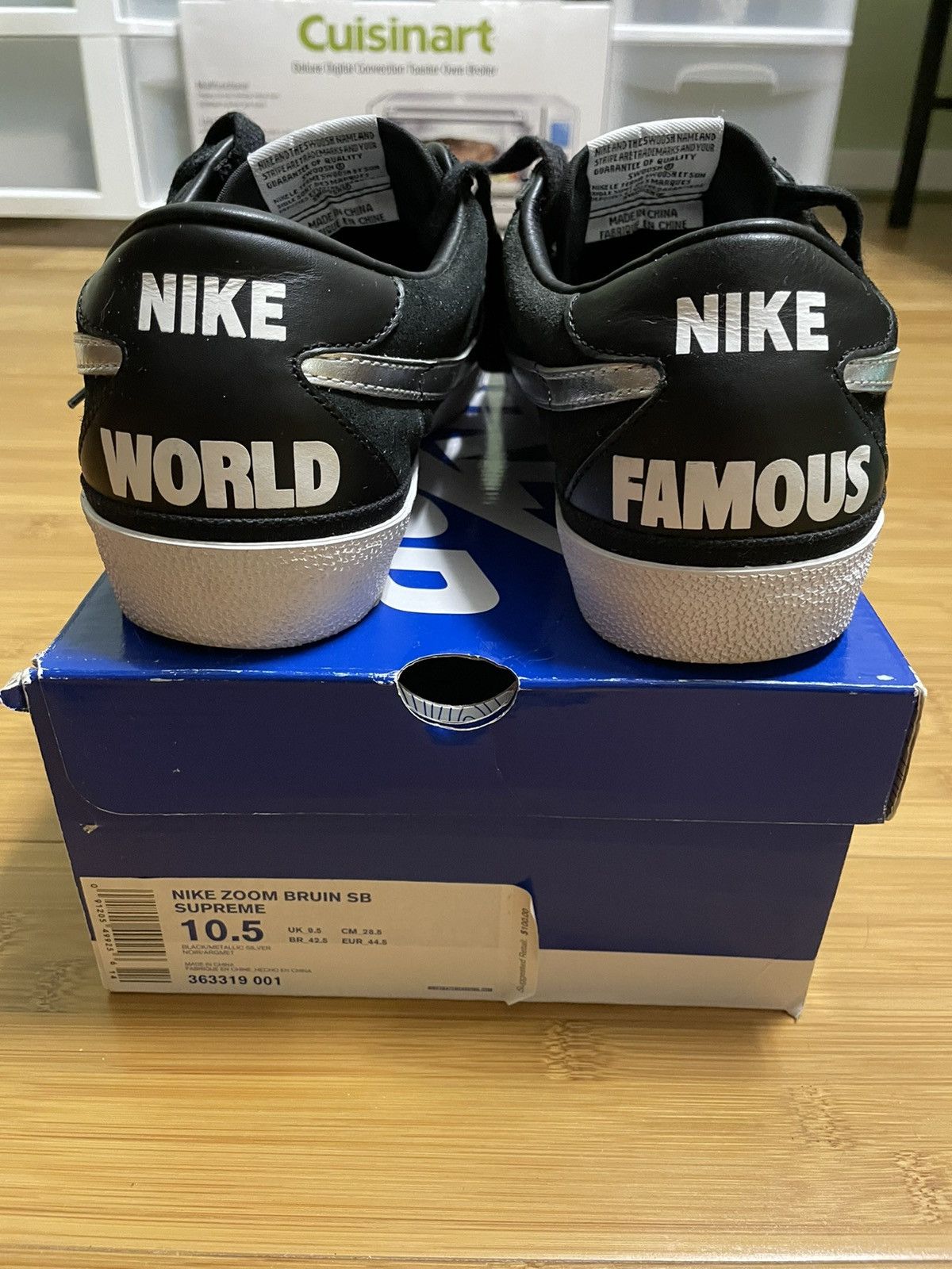 Nike × Supreme SB x Bruin Black Low 2009 Size US 10.5 / EU 43-44 - 4 Thumbnail
